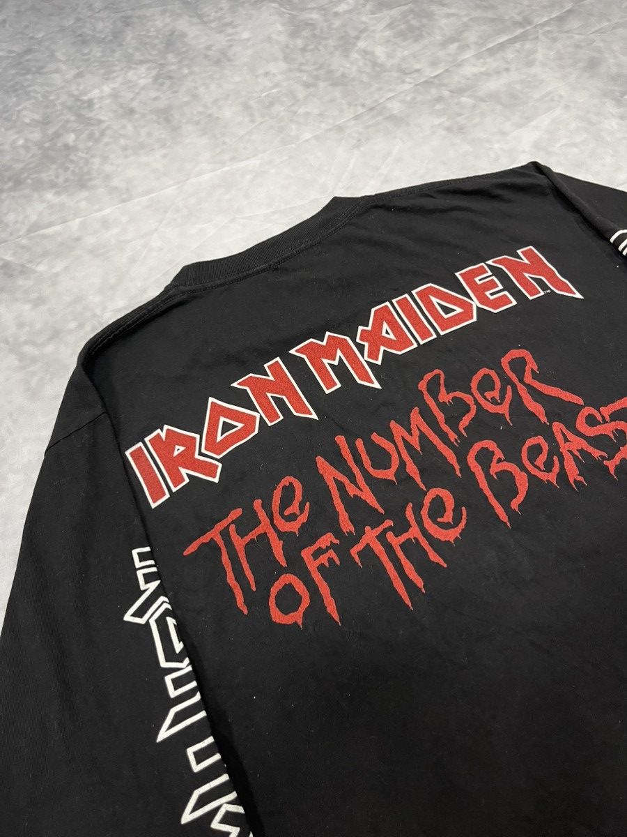 Iron Maiden Iron Maiden The Number Of The Beast 1982 Vintage Longsleeve Size US L / EU 52-54 / 3 - 8 Thumbnail