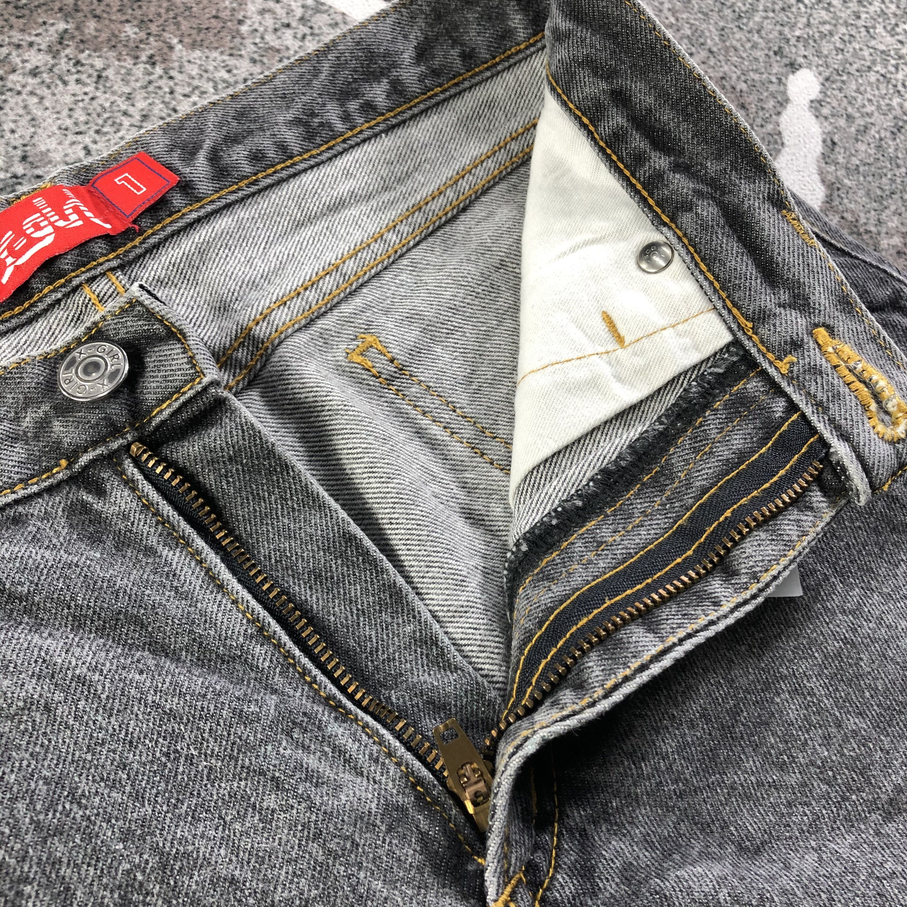 Vintage X Girl Faded Black Jeans KJ2018 Size 28" / US 6 / IT 42 - 6 Thumbnail