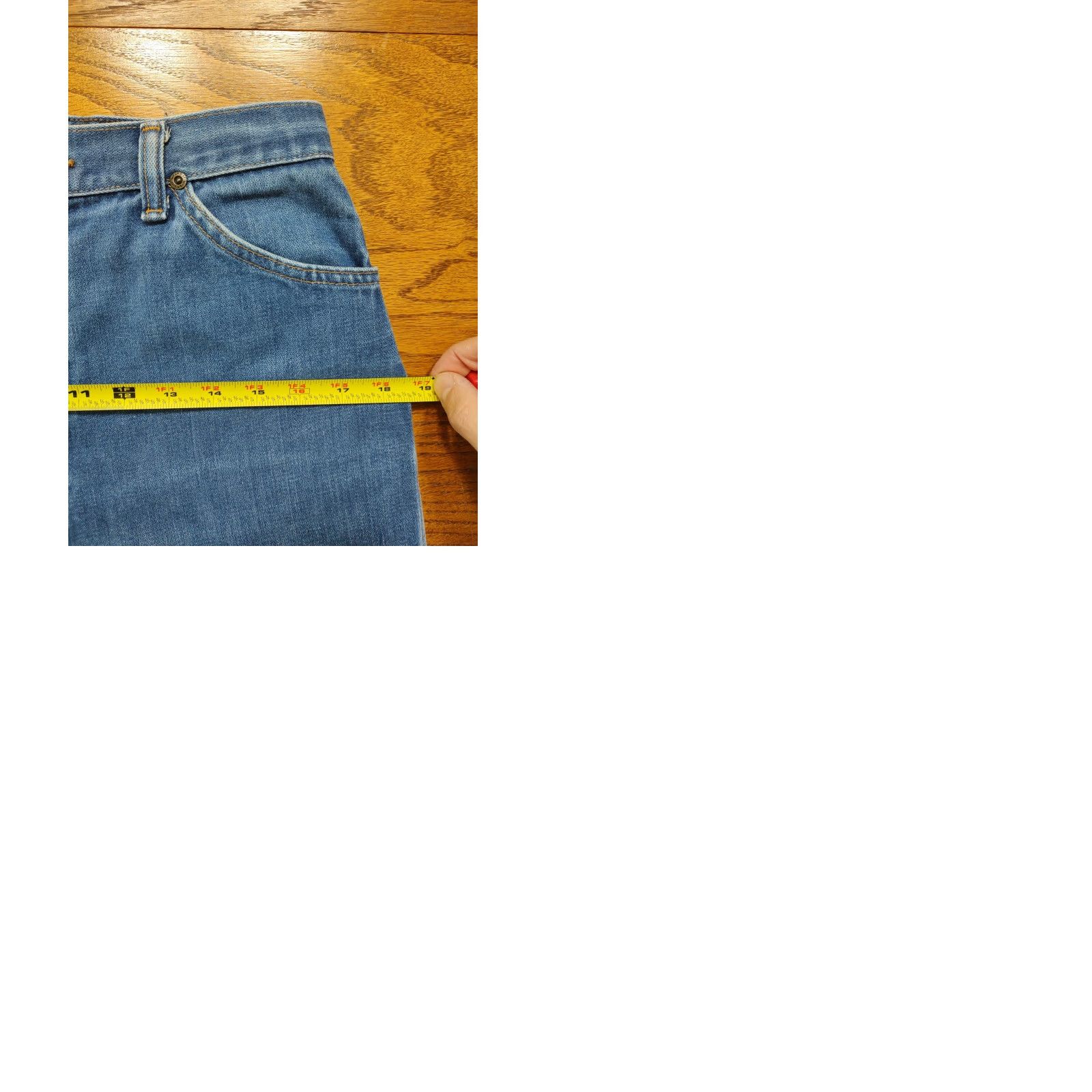 Wrangler VINTAGE Wrangler Jeans No Fault Denim Tag 12 (26x33) Mom High Rise USA Talon Blue 90s Western Cowboys Rodeo Mens Womens Boys Girls? Size 34" / US 12 / IT 48 - 10 Thumbnail