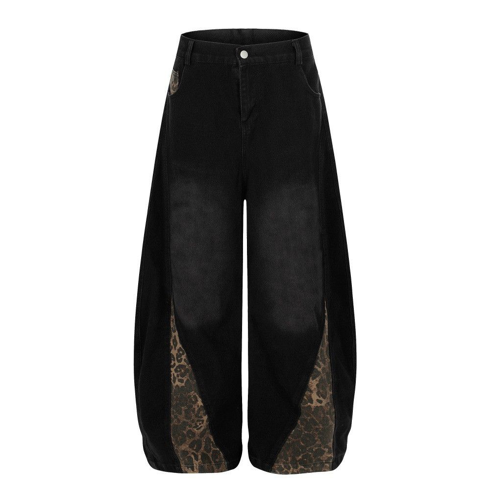 Vintage Men's vintage washed distressed punk leopard scimitar jeans Size US 32 / EU 48 - 1 Thumbnail