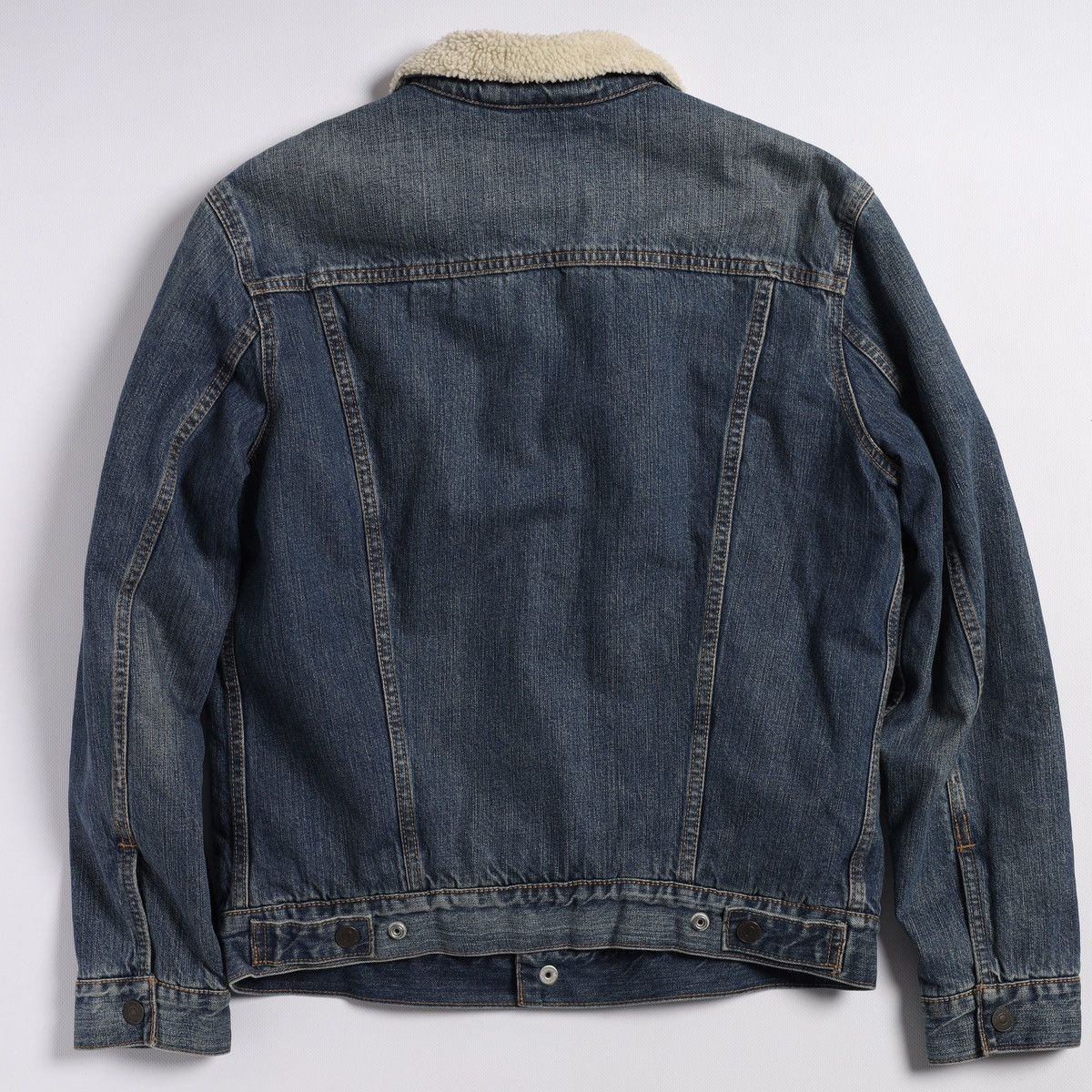 Levi's Levi’s Sherpa Denim Jacket Jeans Washed Blue Size US M / EU 48-50 / 2 - 2 Thumbnail