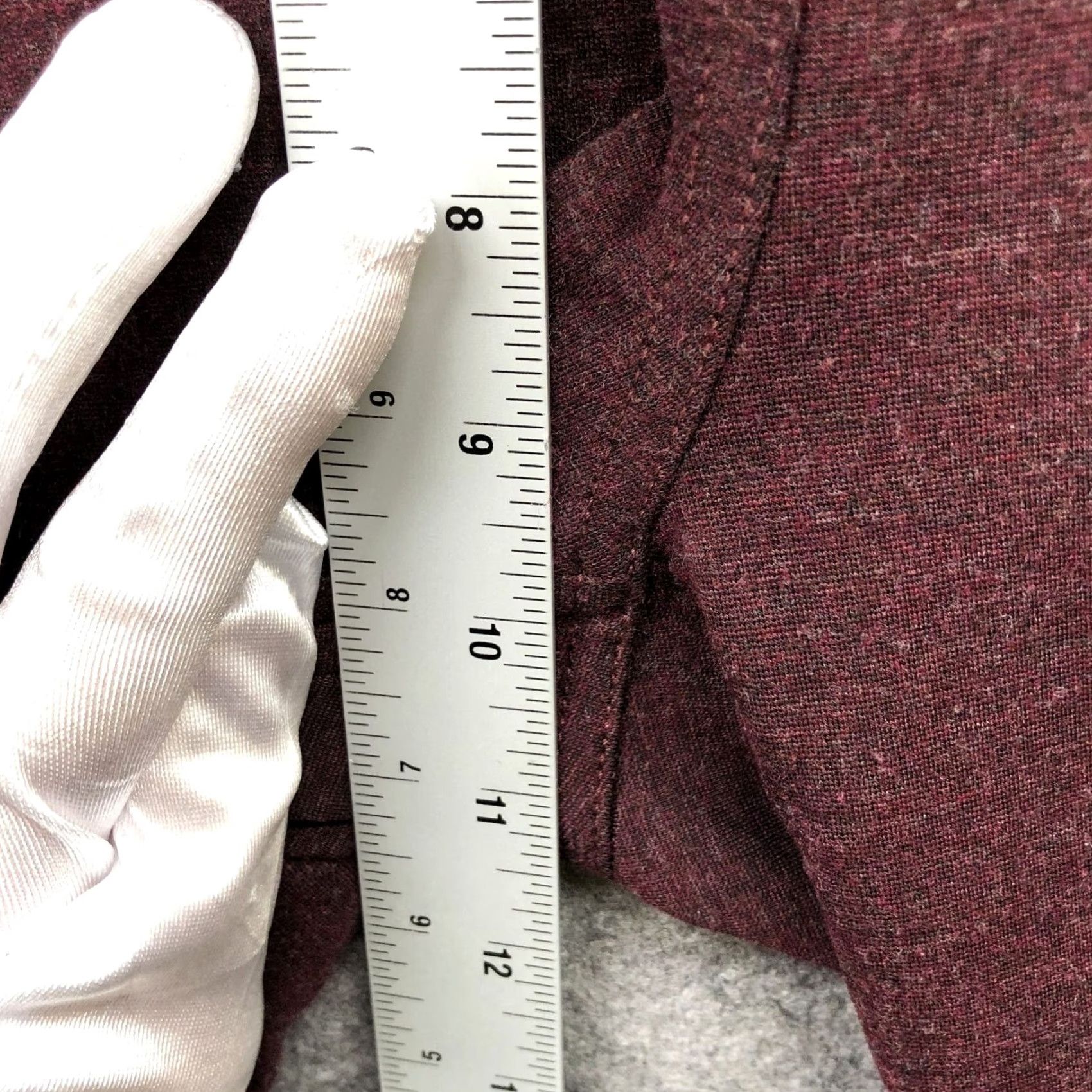 Loft LOFT Ann Taylor Leggings Womens L Wine Red Burgundy Knit Lounge Pull On Ankle 25in Inseam Elastic Waist Comfort Boyfriends? Size 36" / US 14 / IT 50 - 6 Thumbnail