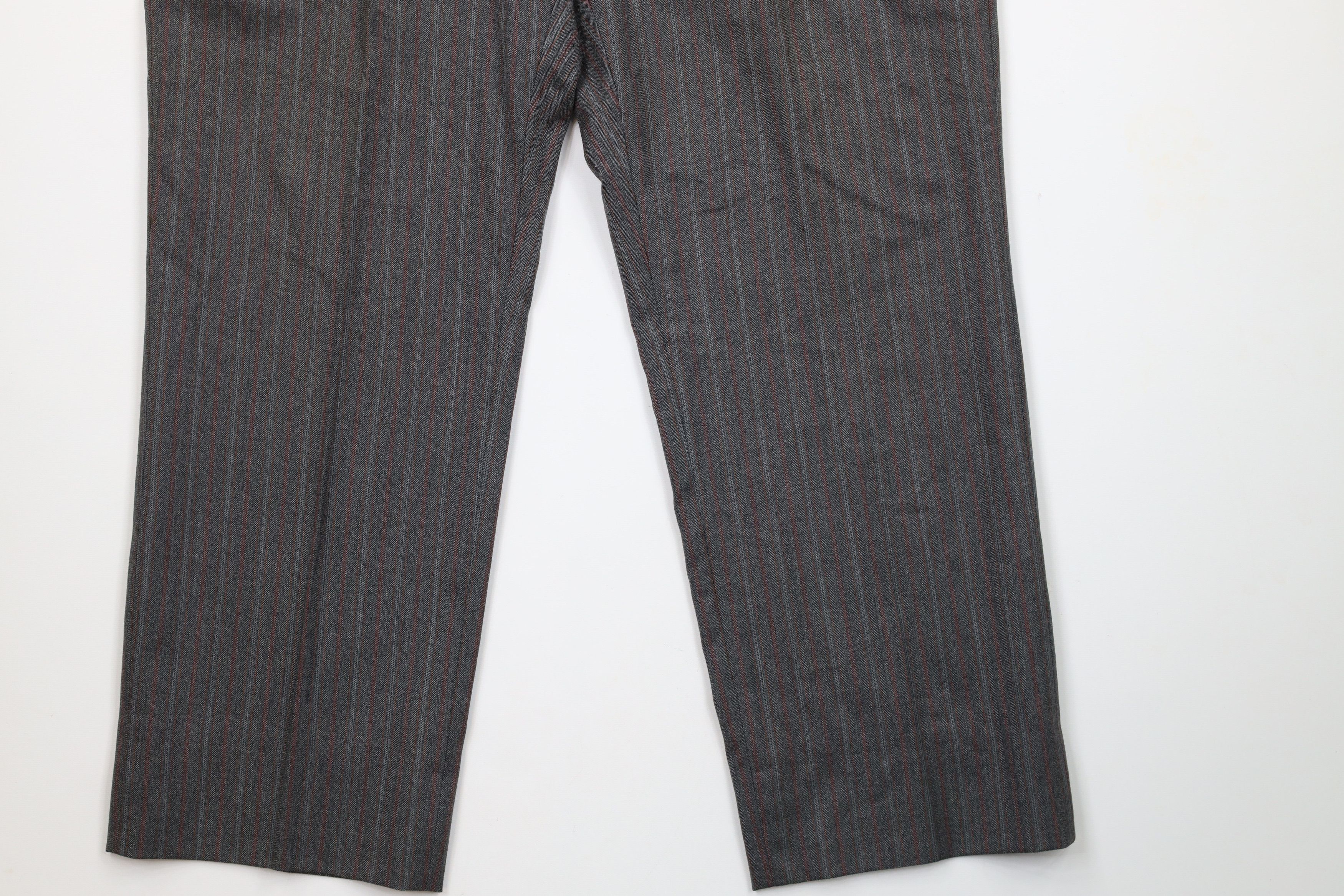 Vintage Vintage 70s Streetwear Wool Striped Bell Bottoms Pants USA Size US 40 / EU 56 - 4 Thumbnail