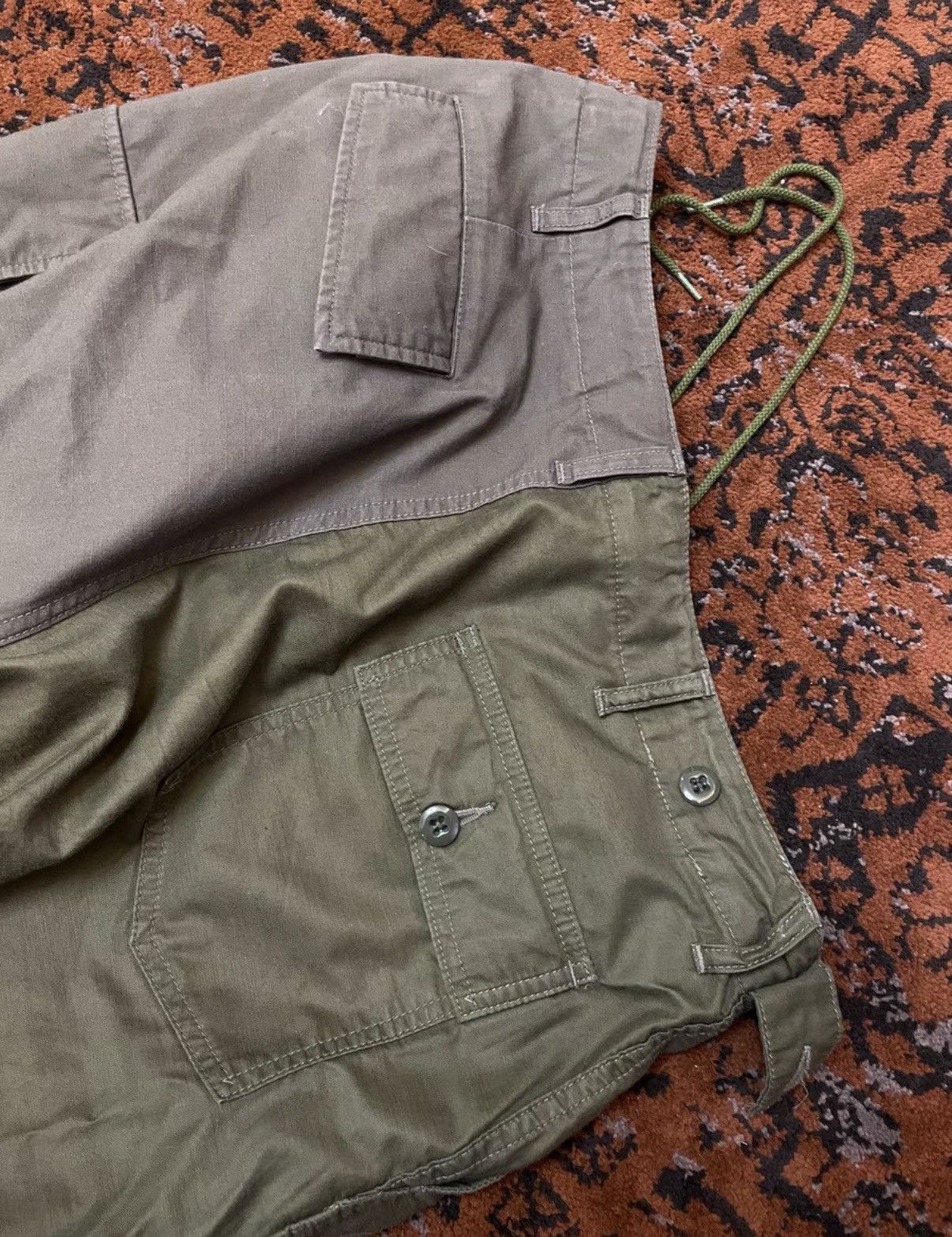 Needles Needles H.D. PANT BDU Military Green Work Pants Size US 33 - 7 Thumbnail