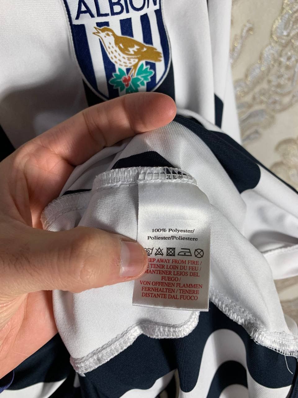 Vintage VERY RARE UMBRO WEST BROMWICH ALBION ENGLAND SOCCER JERSEY Size US XXL / EU 58 / 5 - 5 Thumbnail
