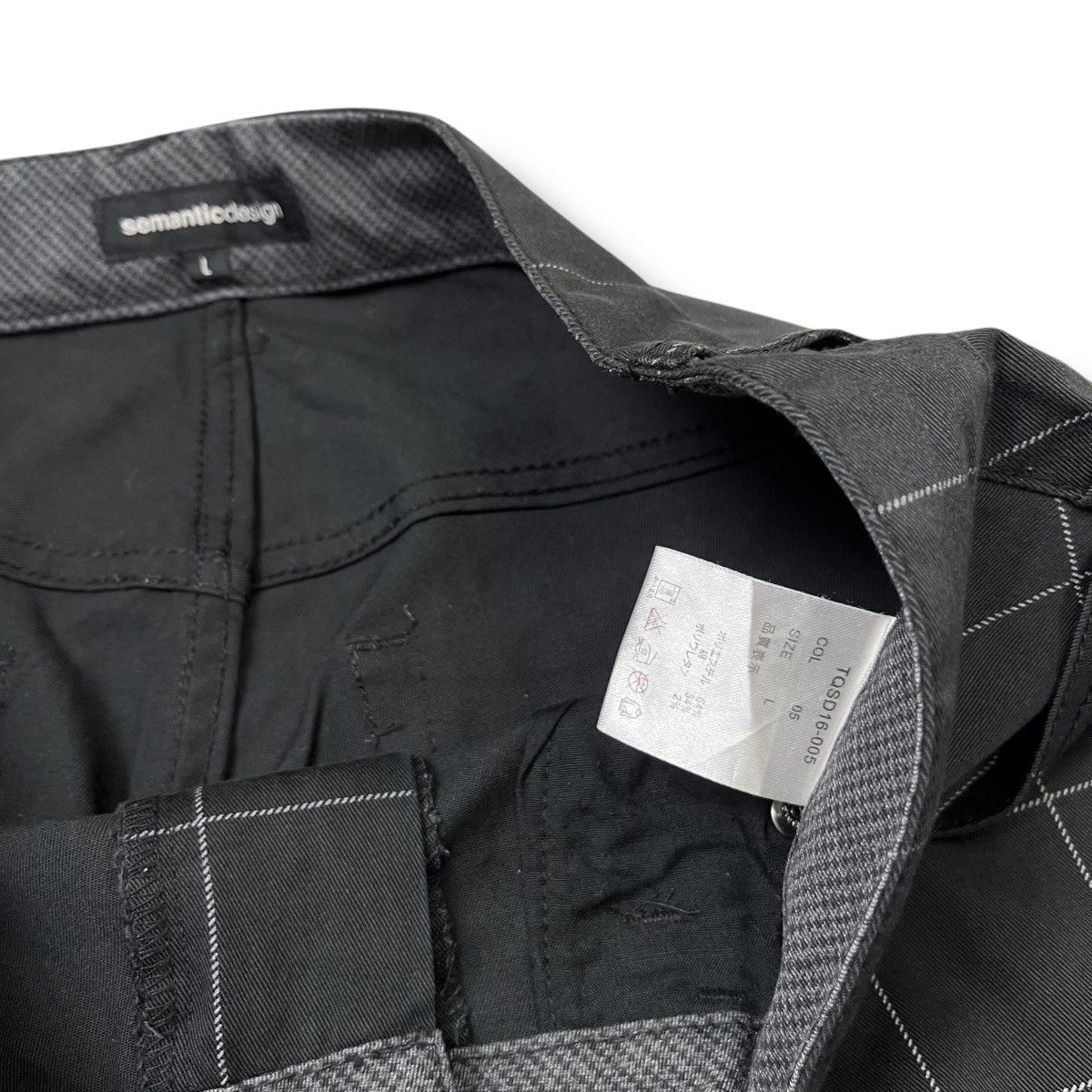 semanticdesign SemanticDesign Gridcheck Pants | Size L | Black Size US 32 / EU 48 - 6 Thumbnail