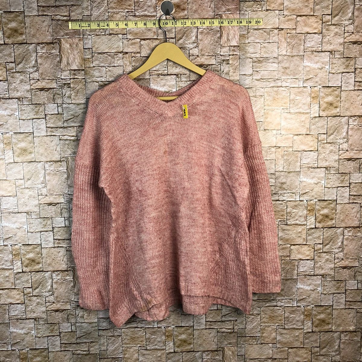 Homespun Knitwear × Japanese Brand Top Valu Pink Knitwear #A657 Size L / US 10 / IT 46 - 1 Thumbnail