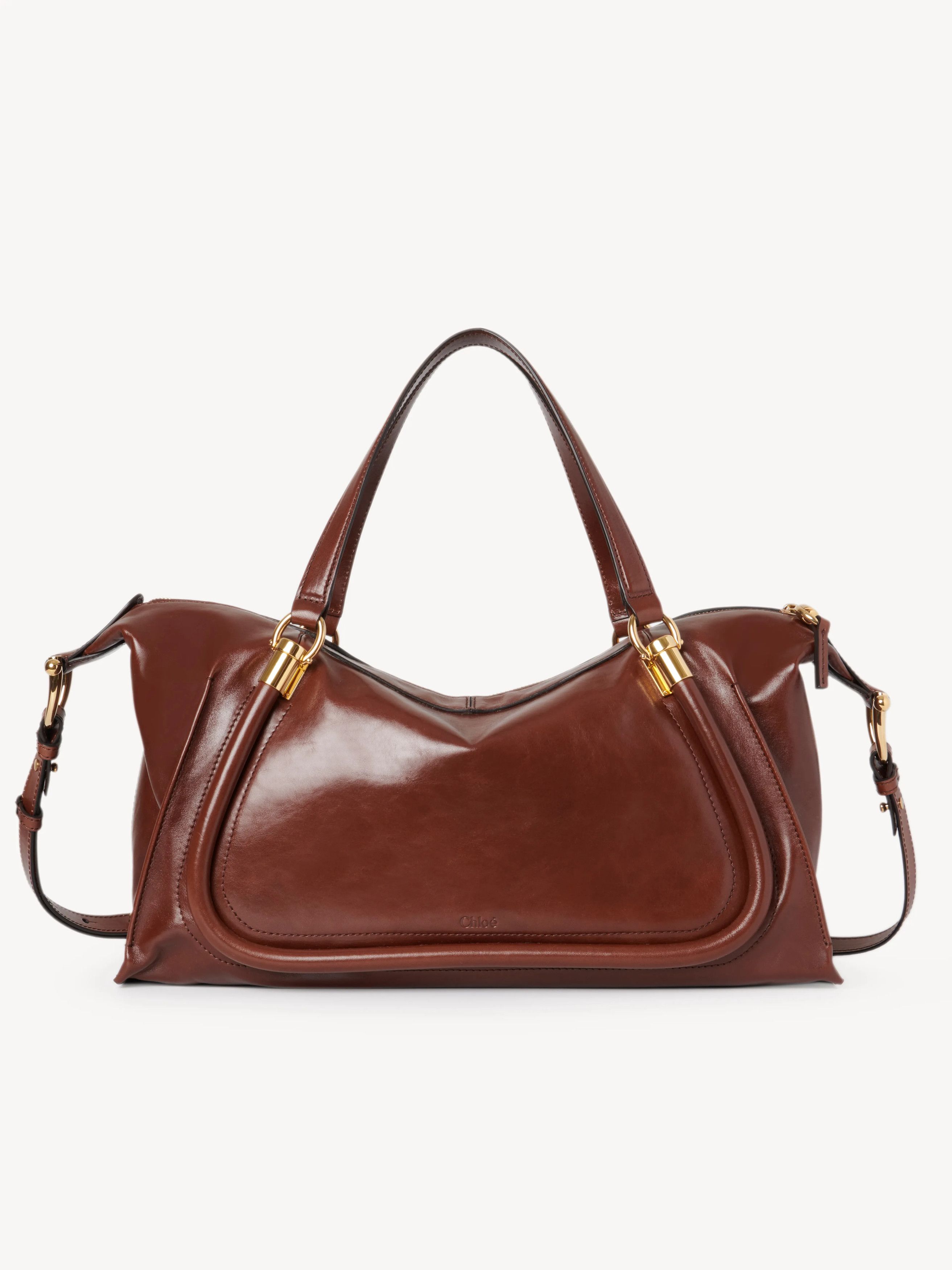 Chloe o1loc1c11025 Size: OS / Paraty Double Carry Bag Soothy Brown Size ONE SIZE - 1 Preview