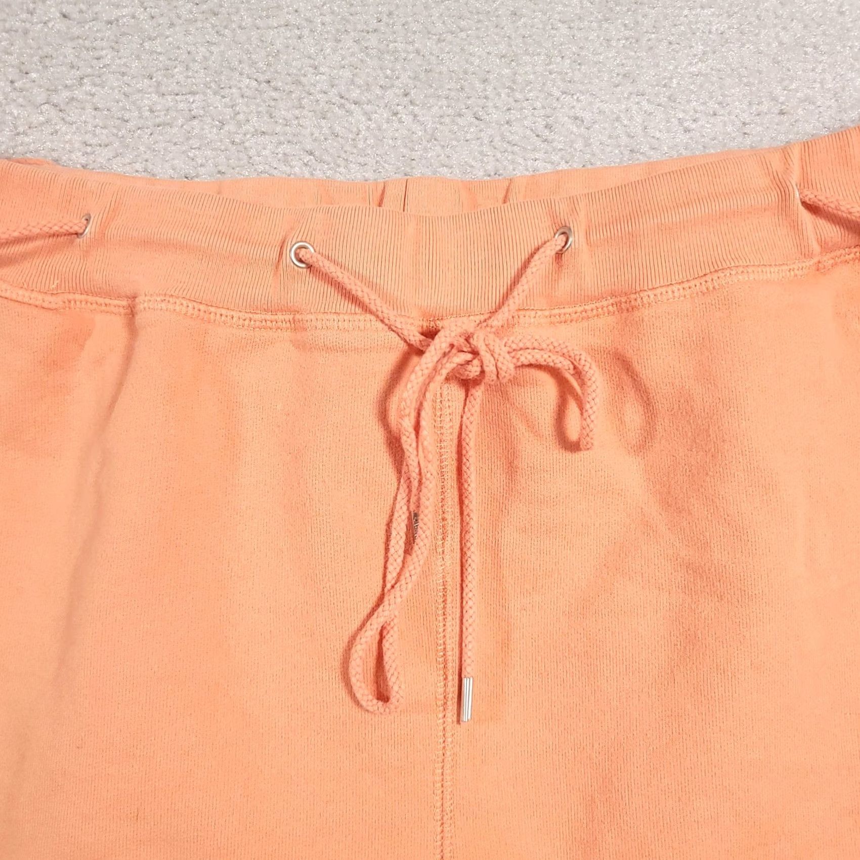 Ralph Lauren Lauren Jeans Co Shorts Womens 1X Orange Drawstring Pockets Lounge Casual LRL-67 Cotton Knit High Rise 6.5in Inseam Womens Size 40" / US 18 - 3 Thumbnail