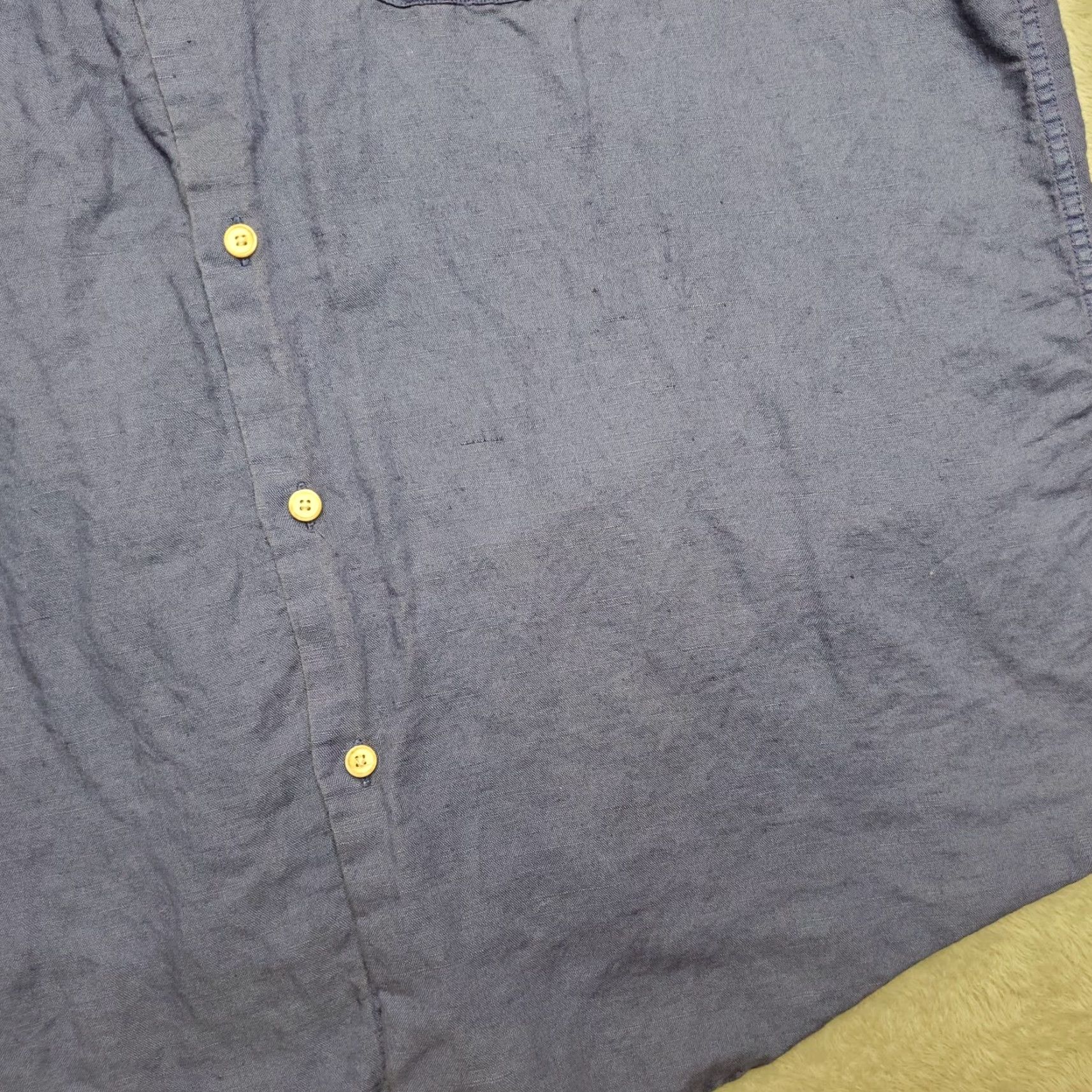 Tasso Elba Tasso Elba Shirt Mens XL Blue Linen Blend Outdoor Summer Comfort Beach Coastal Size US XL / EU 56 / 4 - 3 Thumbnail