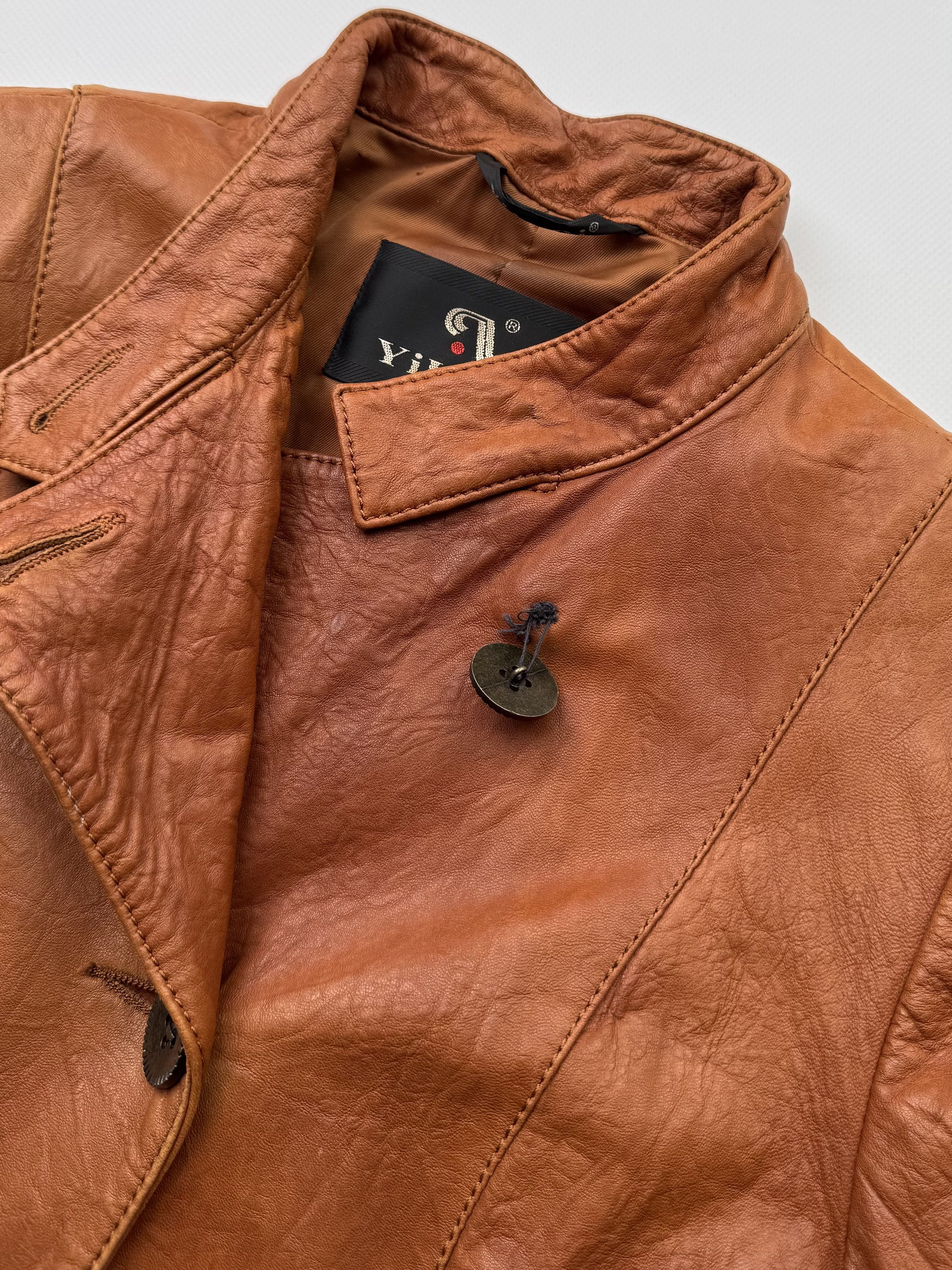 Vintage Vintage Leather Jacket With Straps B523(V88)E2 Size M / US 6-8 / IT 42-44 - 6 Thumbnail
