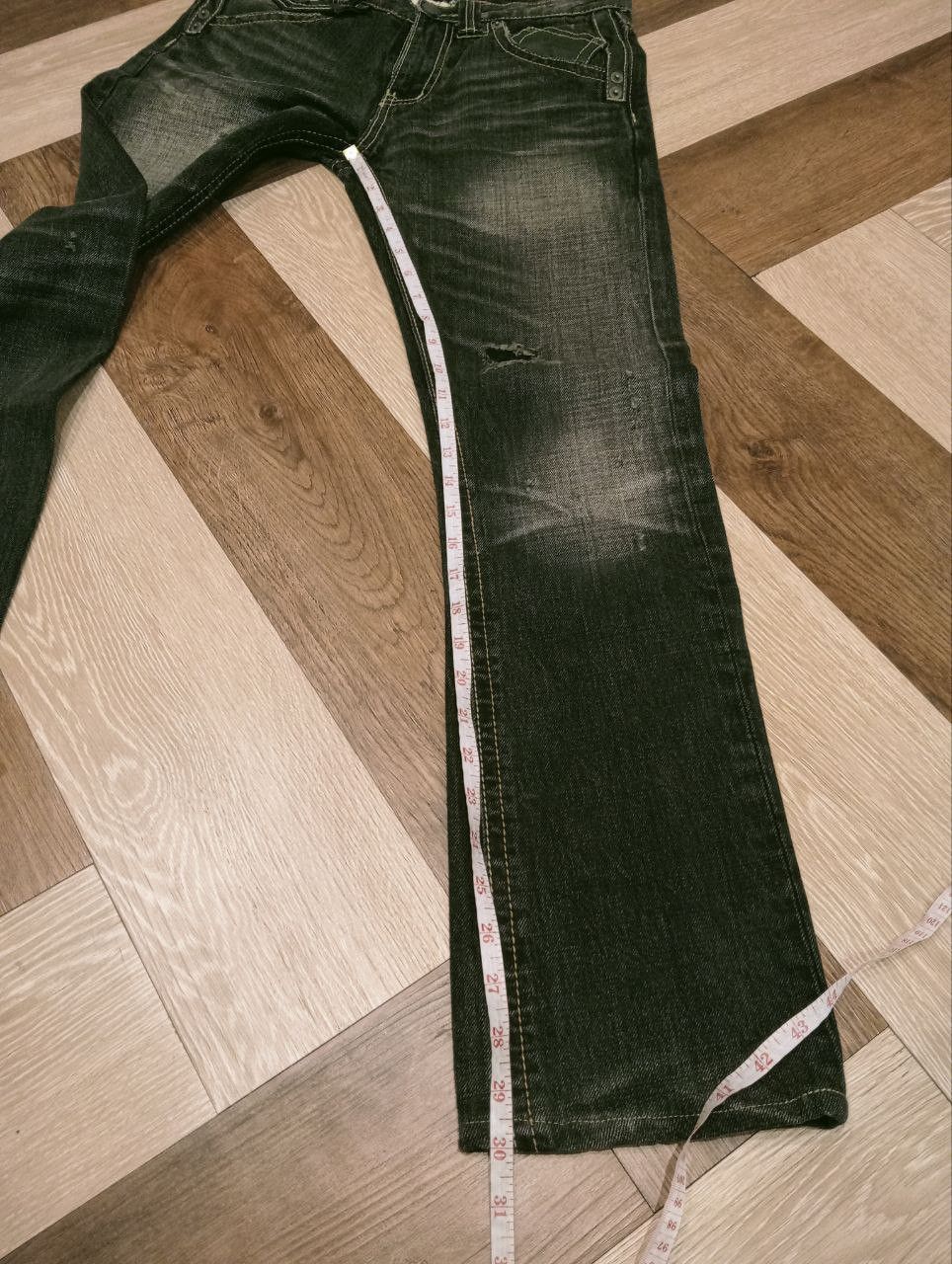 If Six Was Nine TRIM JAPAN DISTRESSED JEANS Size US 30 / EU 46 - 12 Thumbnail