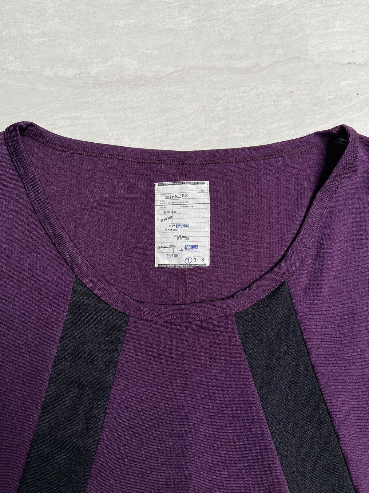 Designer × Japanese Brand × SHAREEF SHAREEF Purple Sleeveless T-shirt Size US M / EU 48-50 / 2 - 9 Thumbnail