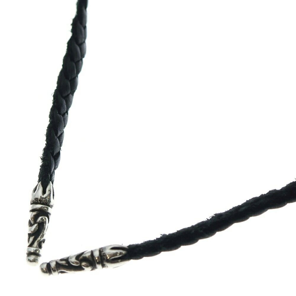 Chrome Hearts Chrome hearts leather silver braid strap necklace Size ONE SIZE - 2 Thumbnail