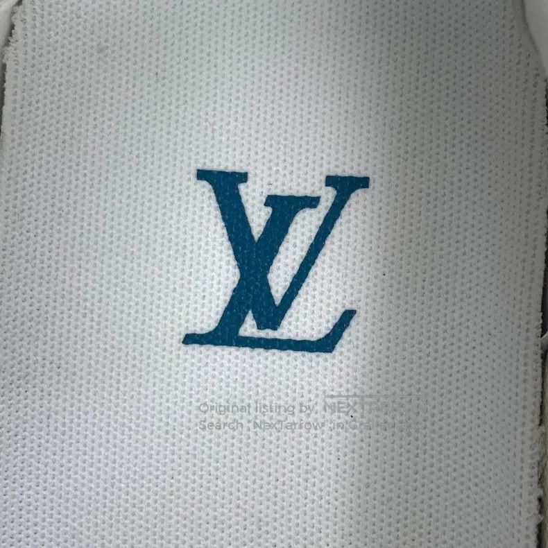 Louis Vuitton Louis Vuitton Trainer blue and white color-block logo pres Size US 6 / IT 36 - 7 Thumbnail