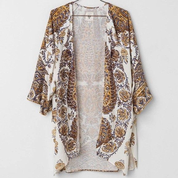 Billabong NEW BILLABONG TAME HEART CARDIGAN FLYAWAY KIMONO SZ LARGE L Size L / US 10 / IT 46 - 2 Thumbnail
