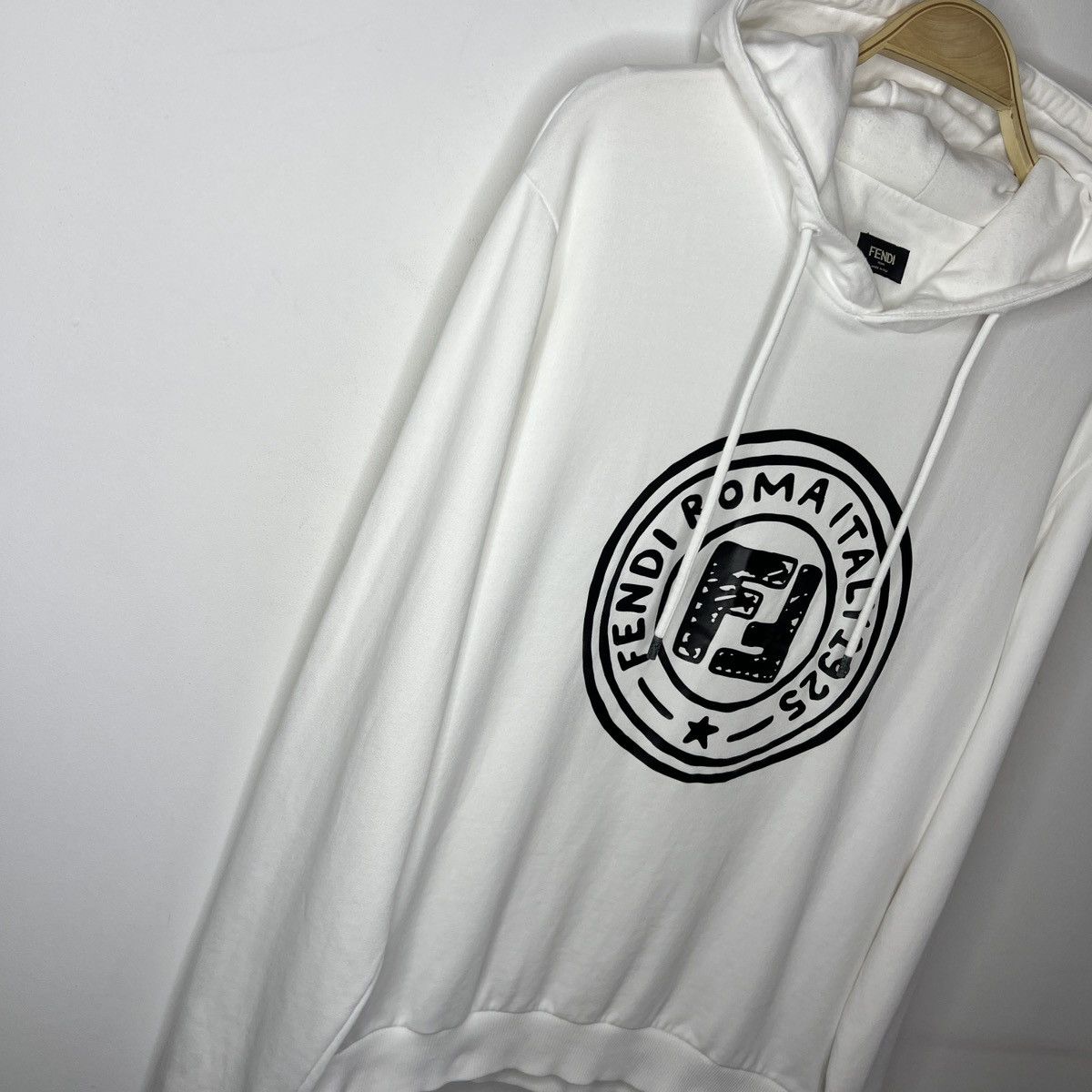 Fendi Fendi Roma x Joshua Vides Hoodie White Sweatshirt Size US L / EU 52-54 / 3 - 3 Thumbnail