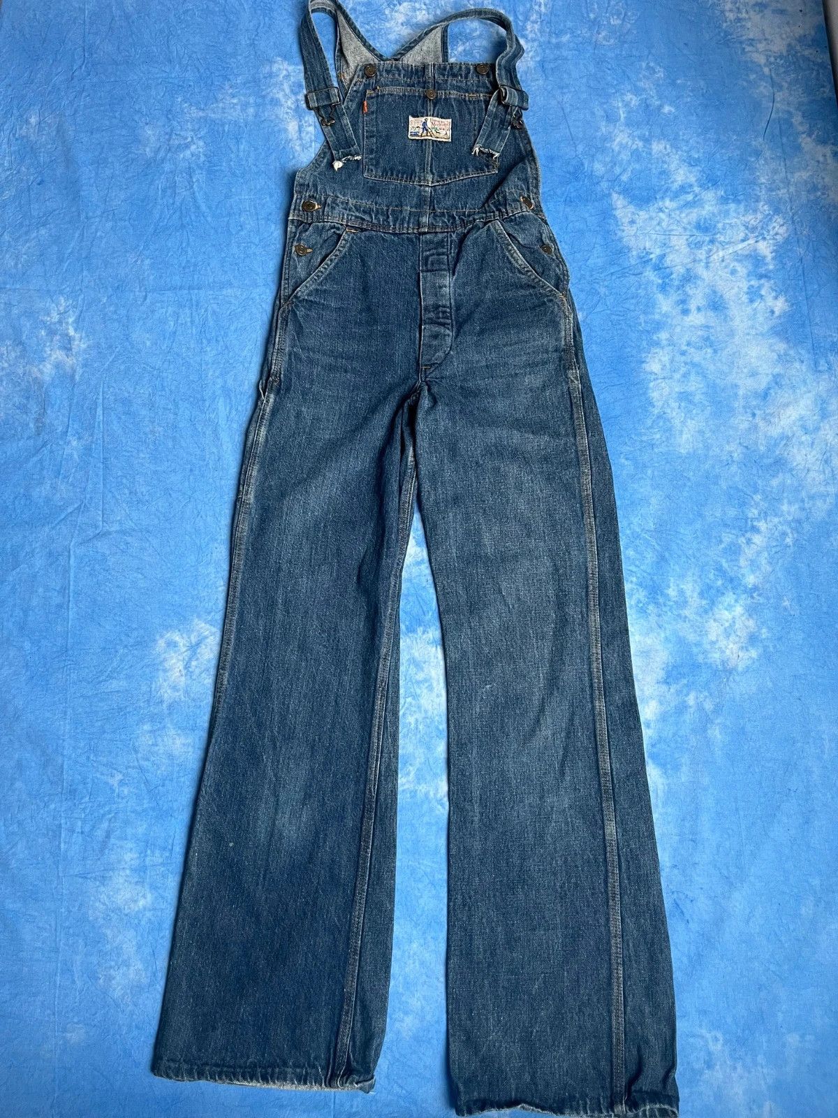 Levi's Vintage 80s Levi's Plowboy Farmers Mechanics Miners Overall Size US 27 - 1 Thumbnail