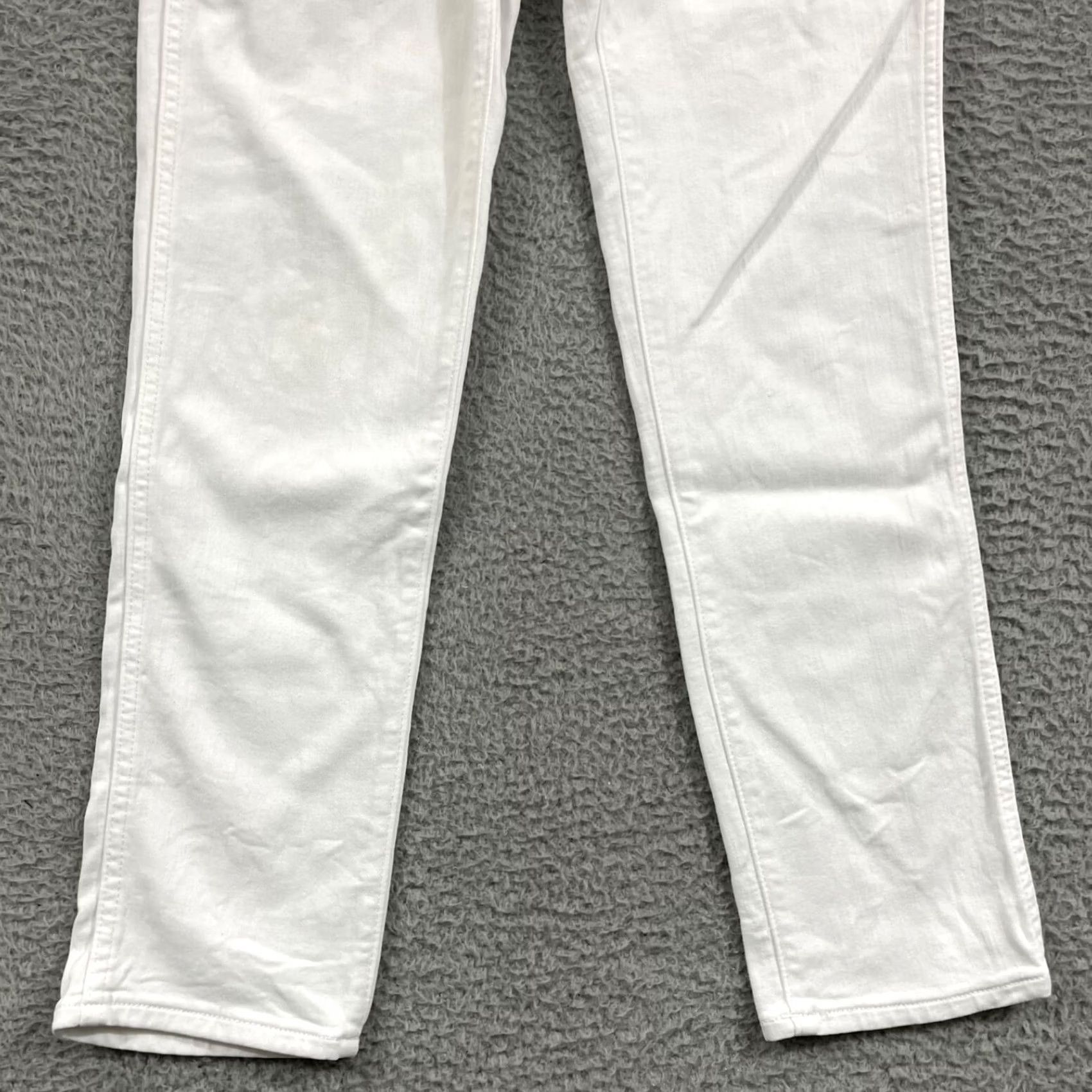 Madewell Madewell Jeans Women's 28x26 Stovepipe White High Waisted Stretch 5-Pocket Denim Size 27" / US 4 / IT 40 - 2 Thumbnail