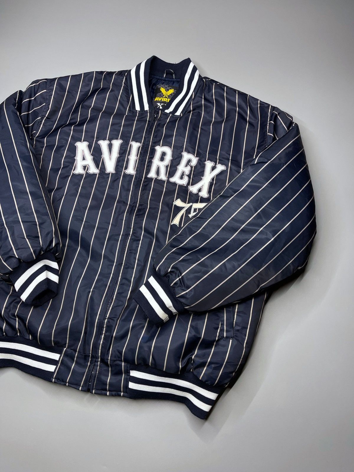 Avirex Vintage Avirex Stripped Bomber Jacket Size US XL / EU 56 / 4 - 2 Thumbnail