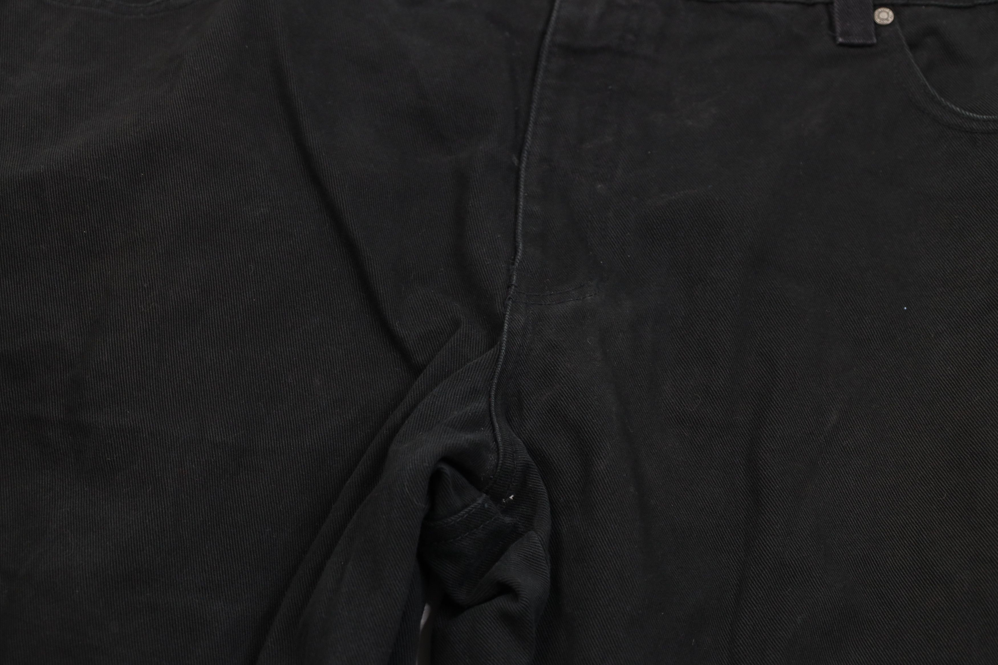 Pelle Pelle Vintage 90s Y2K Pelle Pelle Baggy Wide Leg Denim Jeans Black Size US 44 / EU 60 - 7 Thumbnail