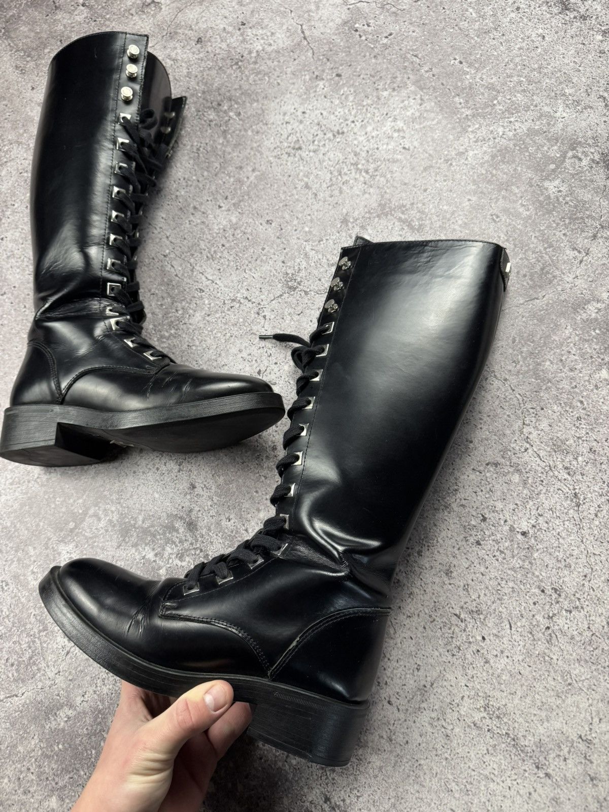 Japanese Brand Vintage AS 98 Zip Ankle Owens Style Leather Distressed Boots Size US 7 / IT 37 - 13 Thumbnail