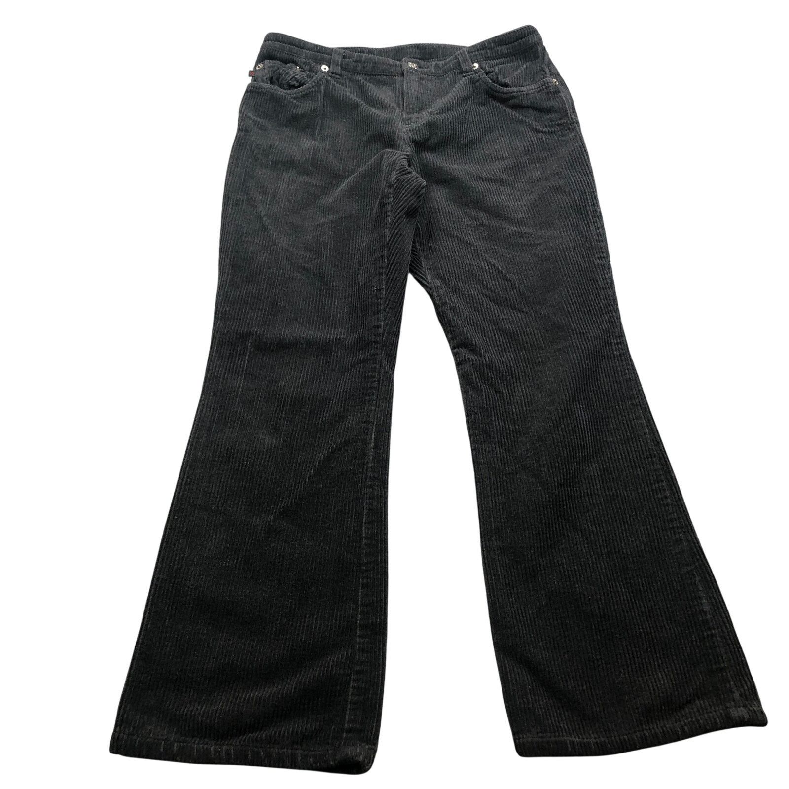 RRL Ralph Lauren Ralph Ralph Lauren Corduroy Flared Pants Women 30x25 2 Black Size 30" / US 8 / IT 44 - 1 Thumbnail