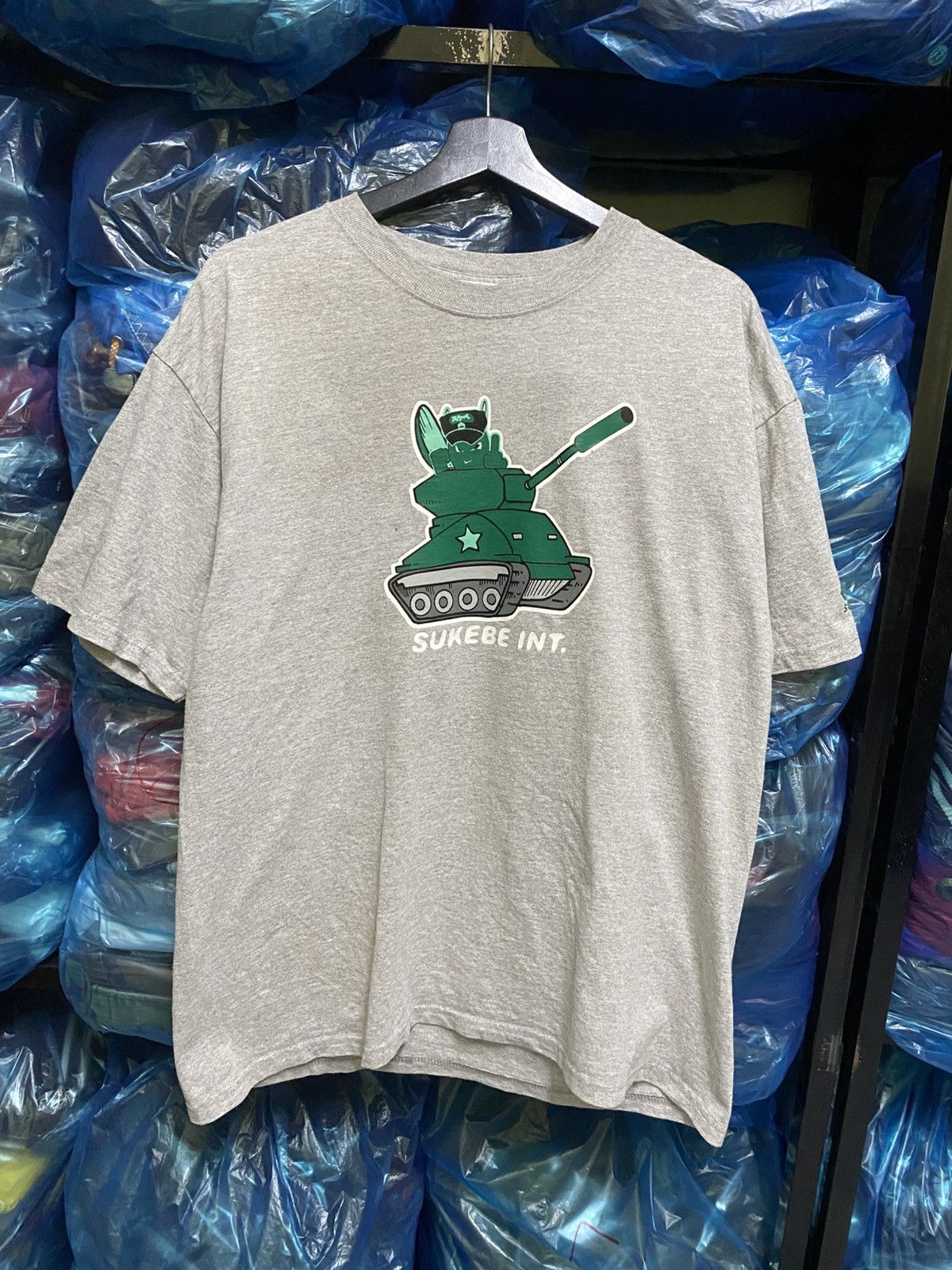 Japanese Brand Rare Sukebe Int. Y2K Graphic T-Shirt Cartoon Tank Design Size US L / EU 52-54 / 3 - 1 Thumbnail
