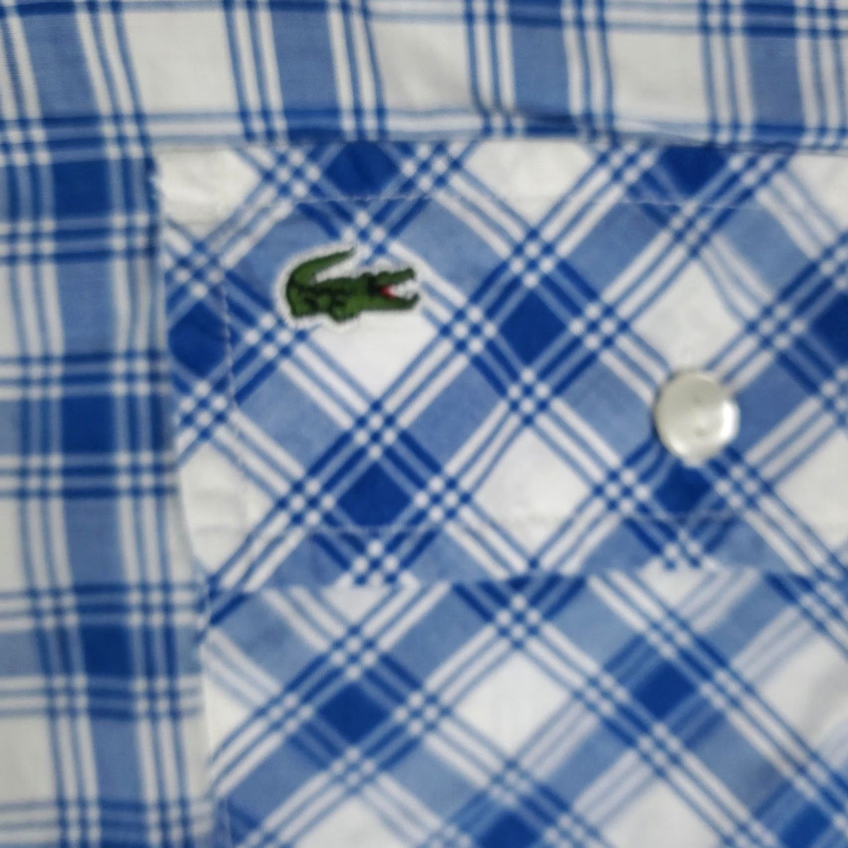 Lacoste Lacoste Shirt Mens 38 Blue Plaid Button-Up Long Sleeve Casual Formal Workwear Size US M / EU 48-50 / 2 - 2 Thumbnail