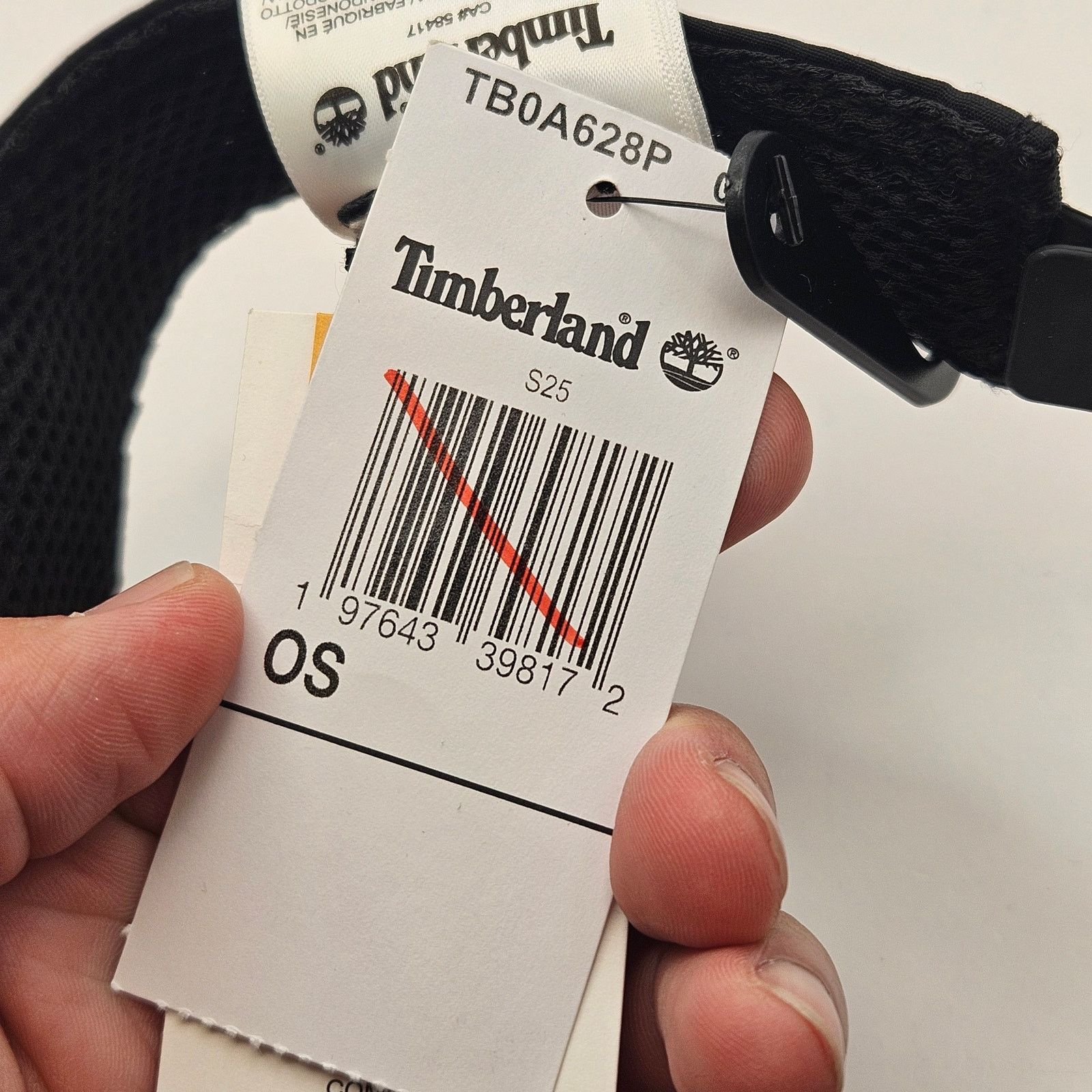 Timberland TIMBERLAND UNISEX OS BLK EMBROIDERED LOGO VISOR ADJUSTABLE Size ONE SIZE - 4 Thumbnail