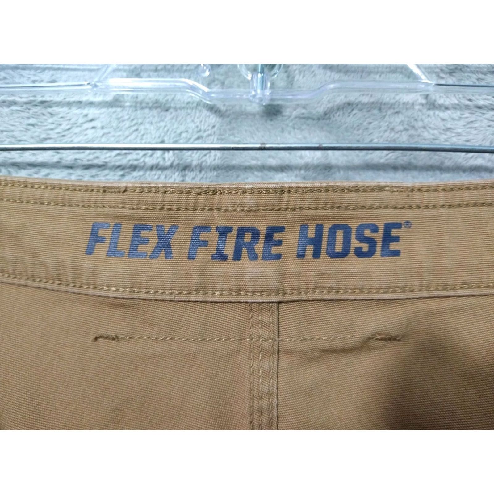 Duluth Trading Company Duluth Trading Co. Pants Mens 48x30 Canvas Flex Fire Hose Cargo Straight Leg Brown Regular 48 30 Inseam Workwear Mens Pants Size US 32 / EU 48 - 7 Thumbnail