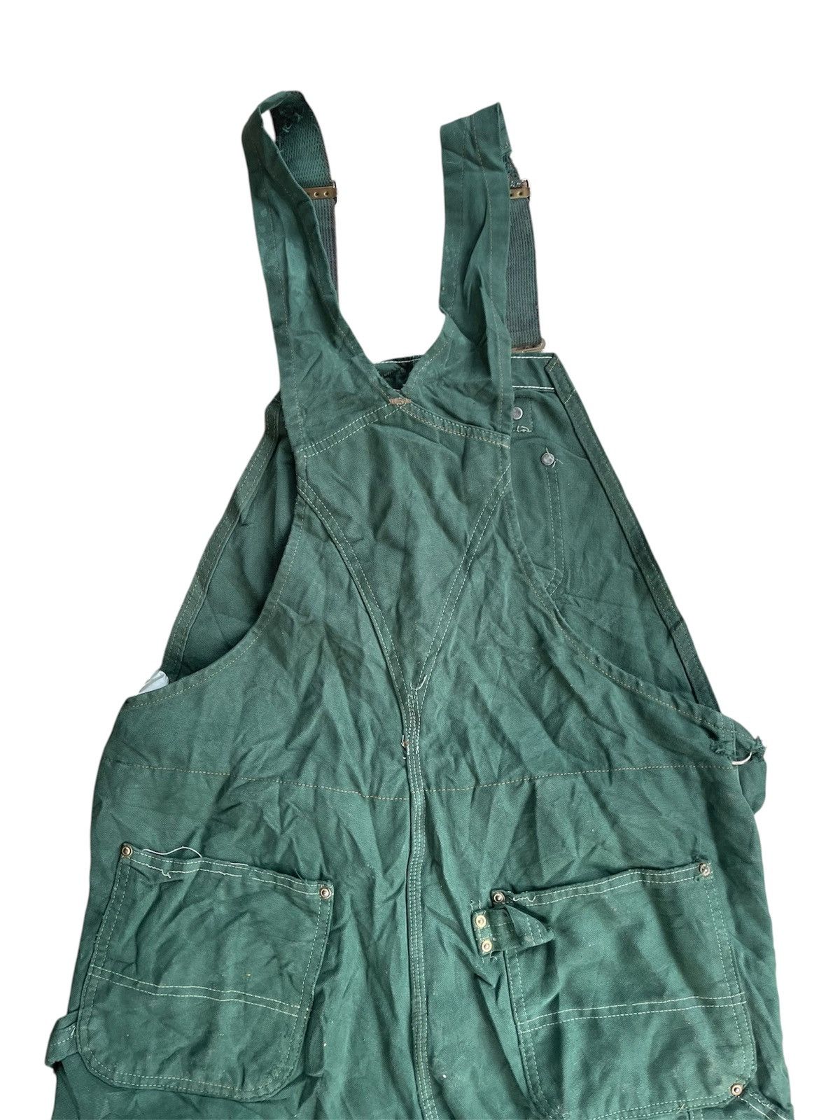 Carhartt Vintage Carhartt Distressed Sandstone Overalls Double Knee Size US 38 / EU 54 - 14 Thumbnail