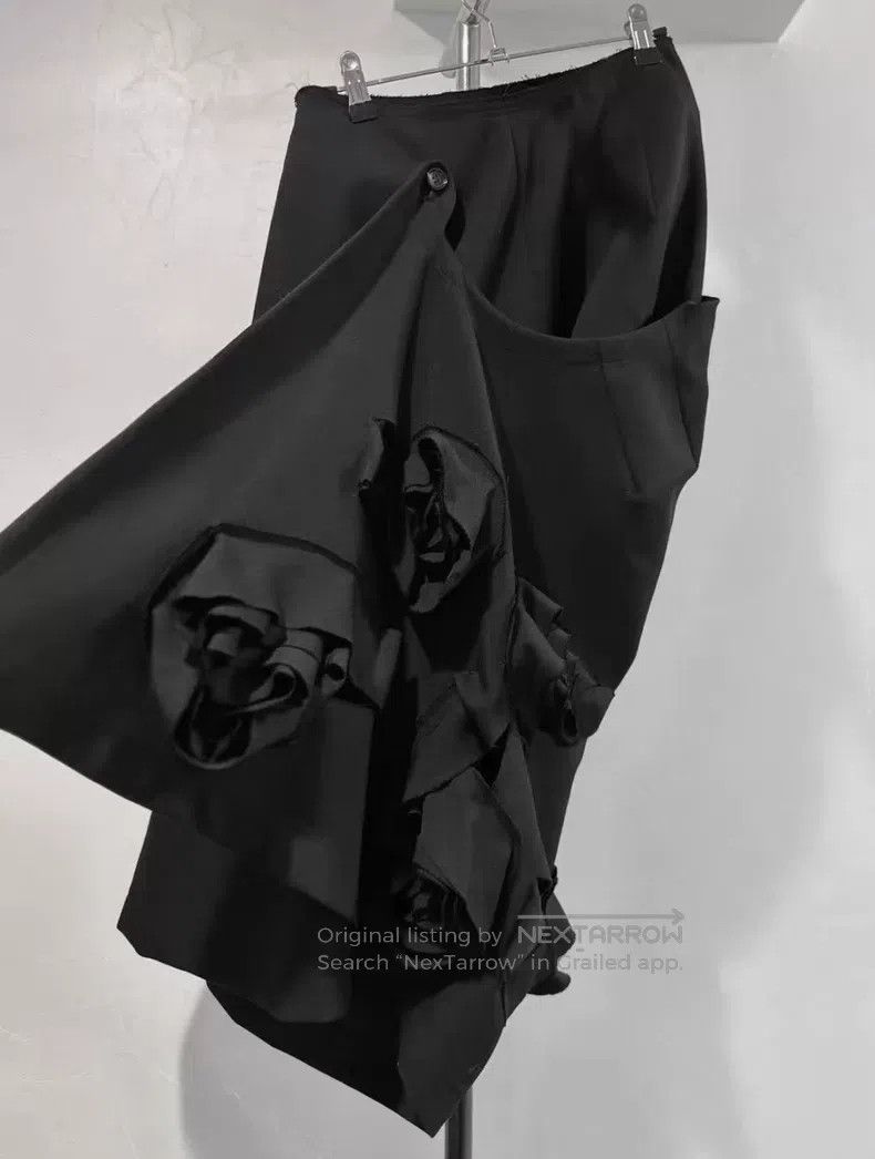Comme des Garcons Comme des Garcons size S 3D Rose Print Skirt Size 23" - 8 Thumbnail