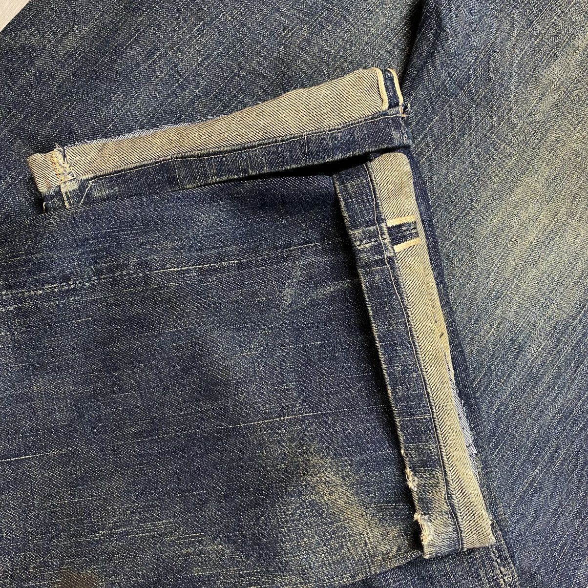 Full Count & Co. Fullcount & Co. Lot 1101 Faded Distress Denim Selvedge Pants Size US 33 - 6 Thumbnail