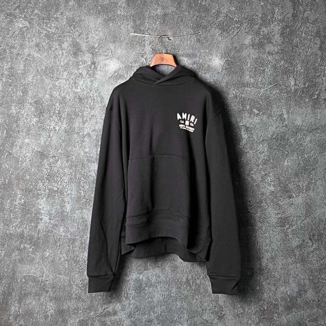 Amiri Amiri Cotton Black Hoodie l Men Size US L / EU 52-54 / 3 - 1 Thumbnail