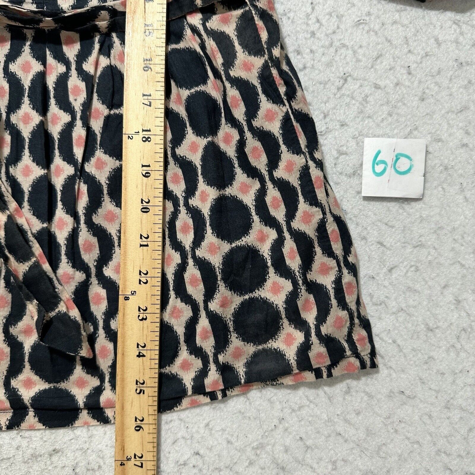 Mossimo Mossimo Medium Pink Black Patterned Top Pullover Blouse Size M / US 6-8 / IT 42-44 - 8 Thumbnail