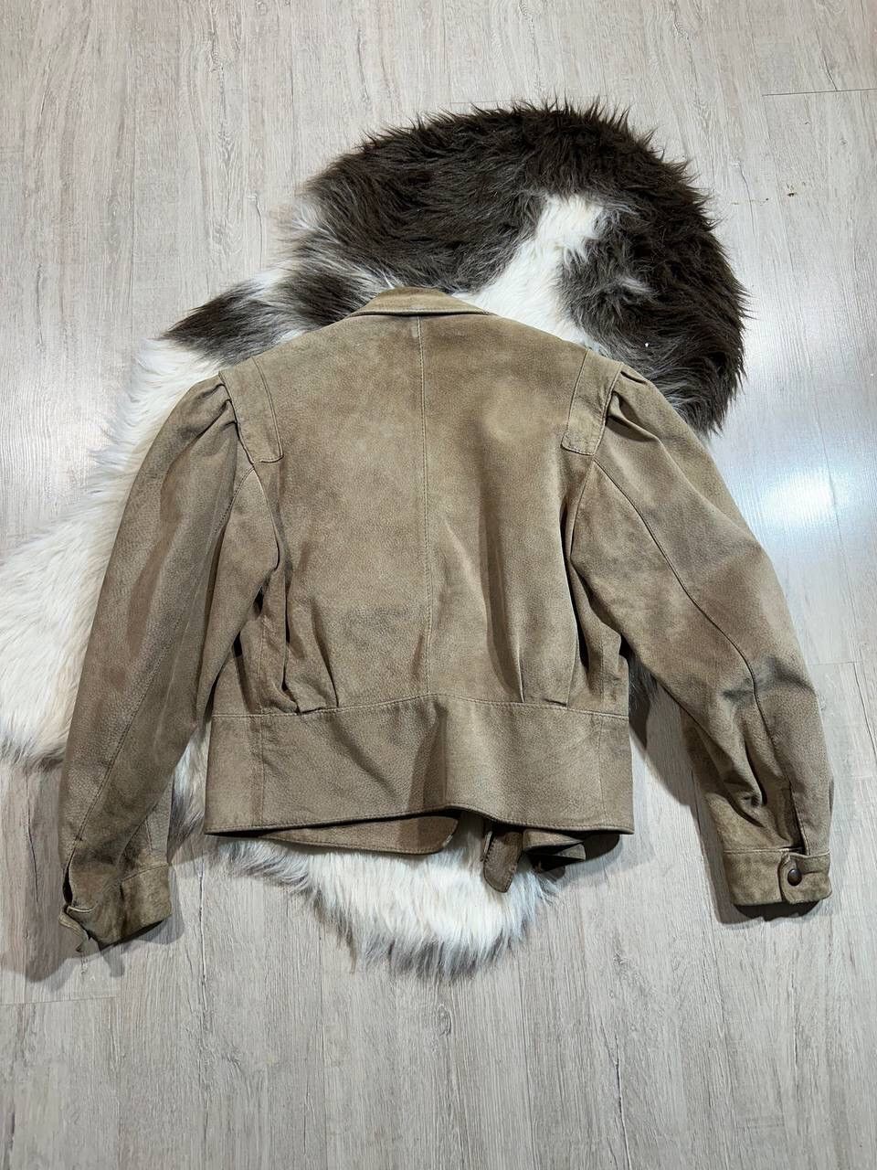 Vintage Crazy Vintage Suede Leather Jacket Size S / US 4 / IT 40 - 6 Thumbnail