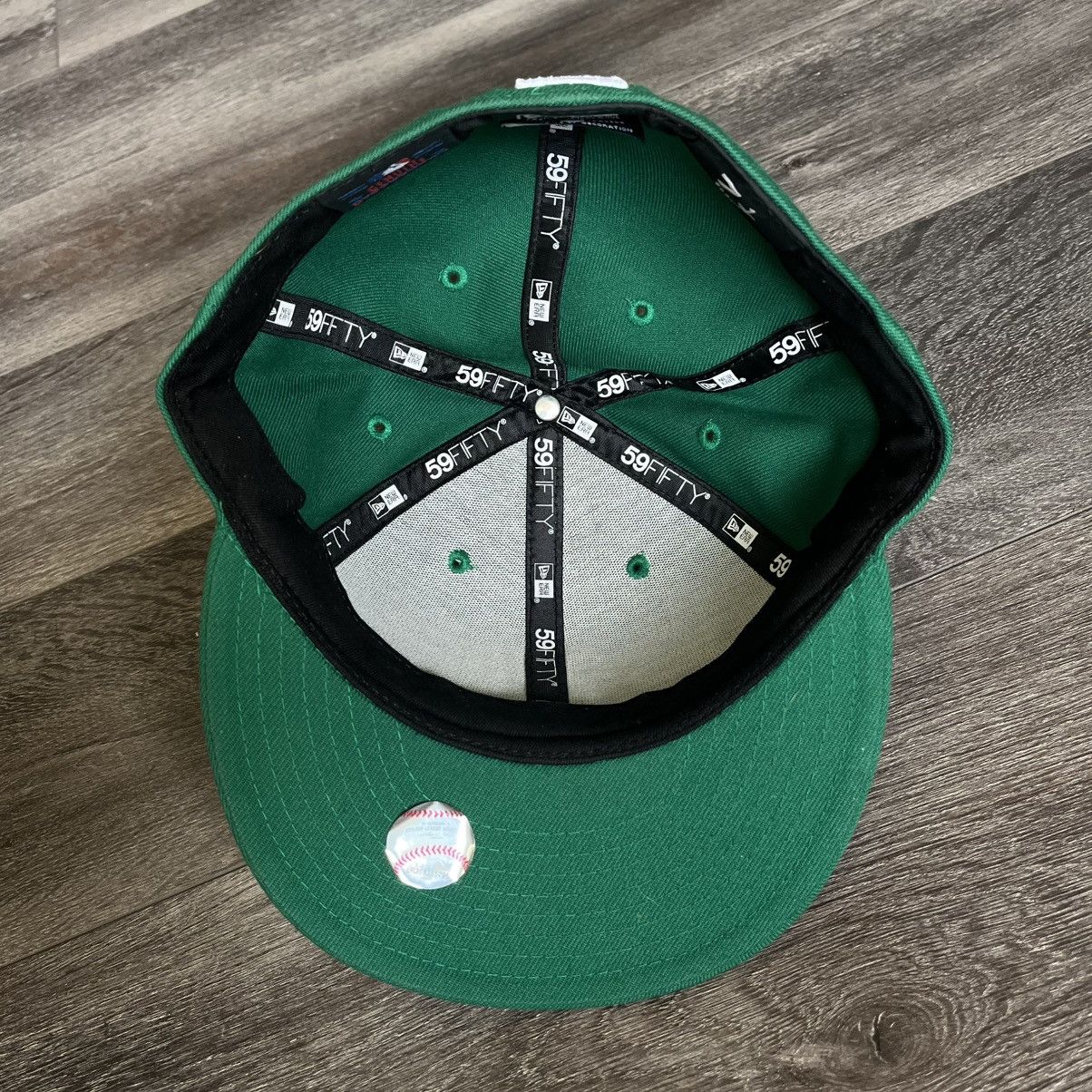 MLB Vintage Oakland Athletics Alternate Green Fitted Hat 7 1/2 Size ONE SIZE - 2 Thumbnail
