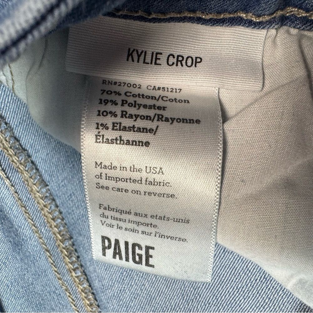 Paige Paige Kylie Cropped Jeans In Drew Size 26 Size 26" / US 2 / IT 38 - 6 Thumbnail