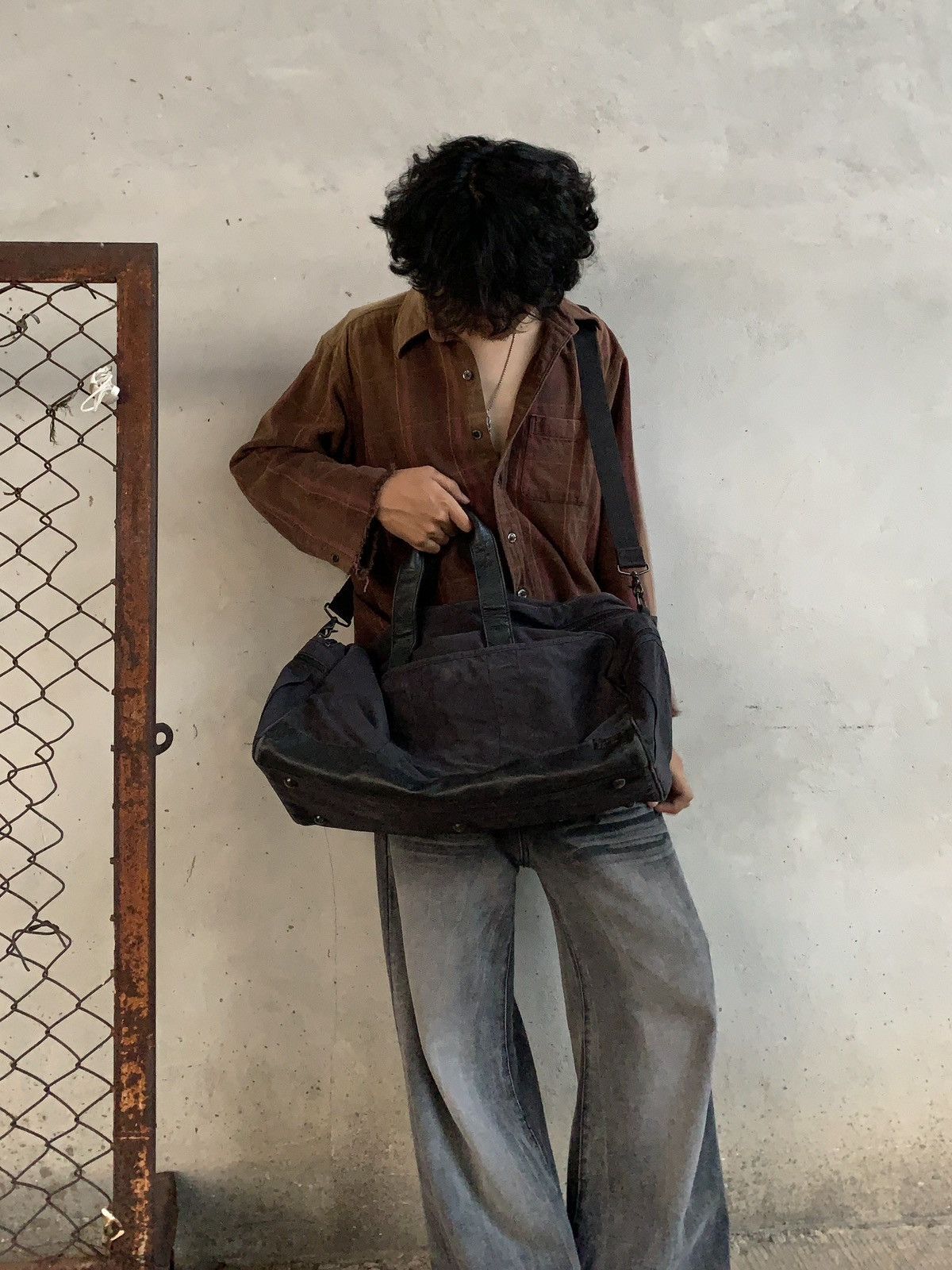 Distressed Porter Tanker 2way Travel Bag