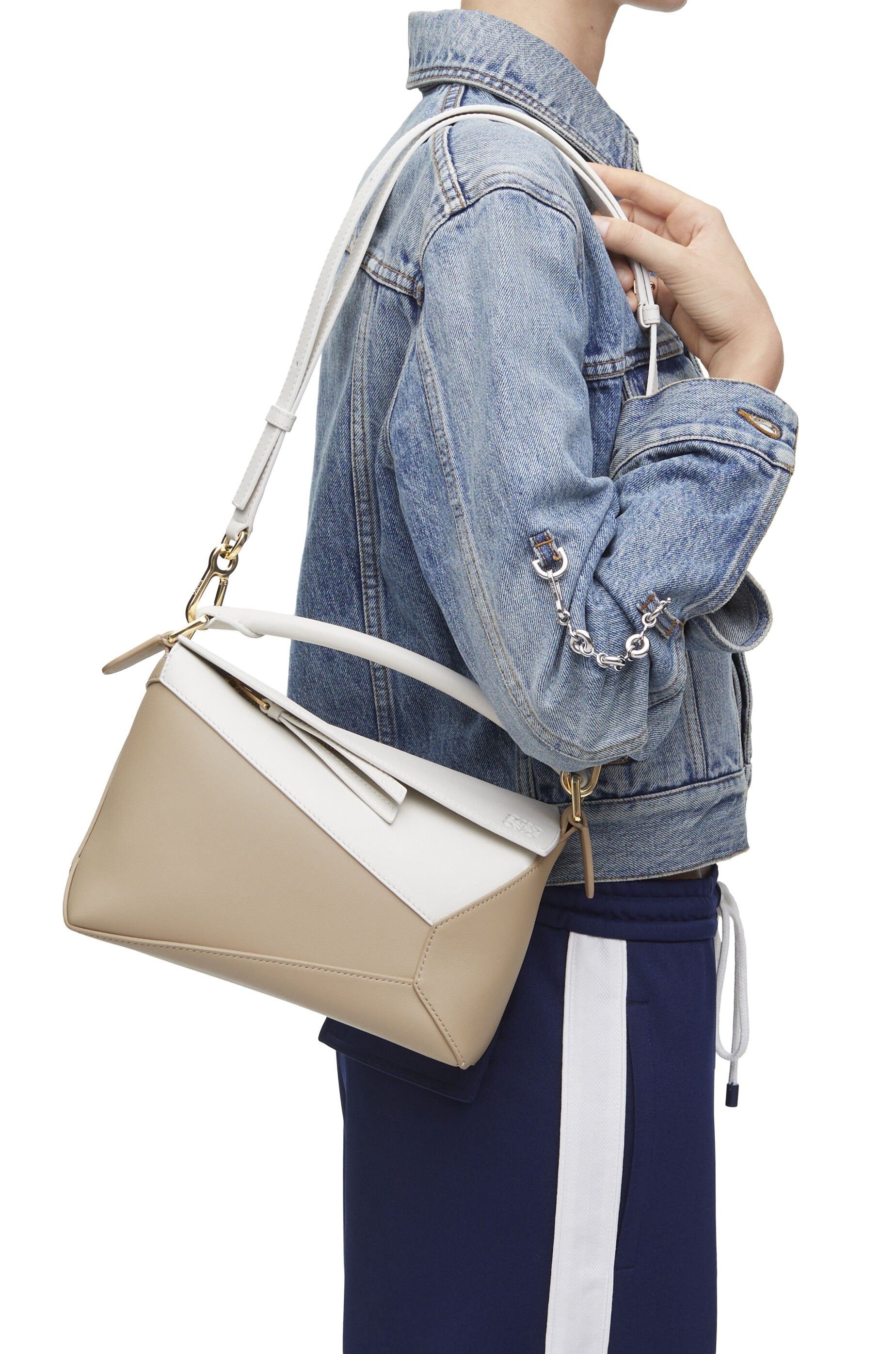 Loewe o1in1g0426 Size: OS / Small Puzzle Bag in Beige/White Size ONE SIZE - 3 Thumbnail