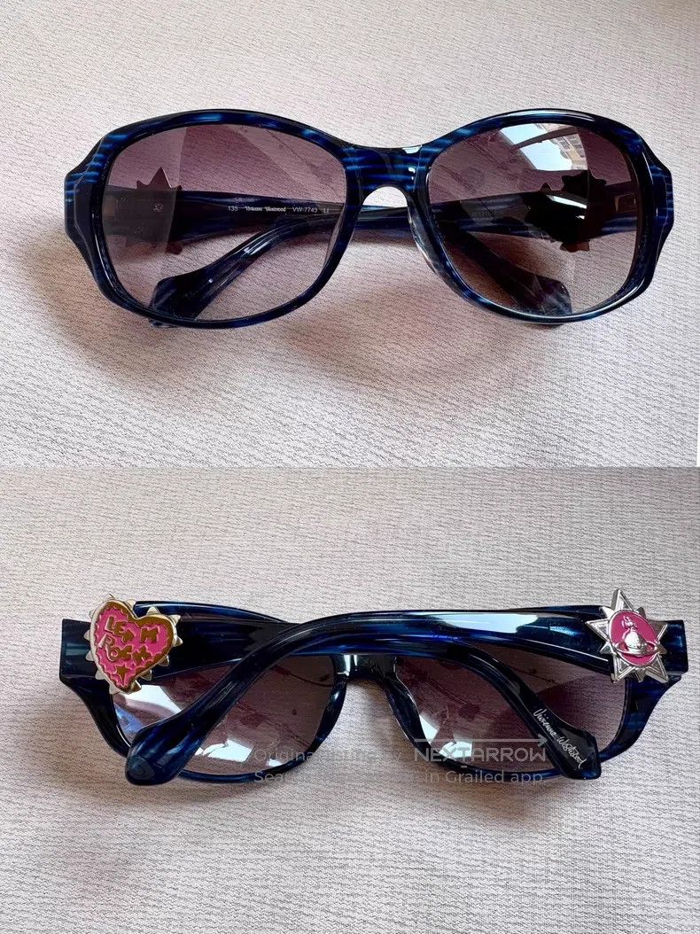Vivienne Westwood Vivienne Westwood Saturn Heart Let it Rock Cat Eye Sunglas Size ONE SIZE - 6 Thumbnail
