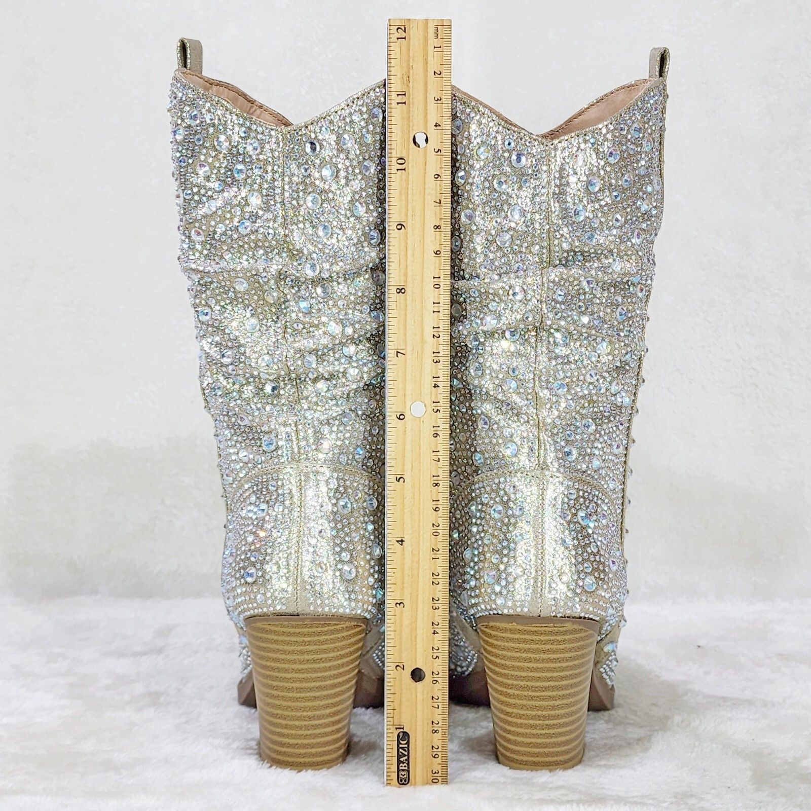 Other Angel Riders Rhinestones Country Glam Western Cowgirl Slouch Size US 6.5 / IT 36.5 - 4 Thumbnail