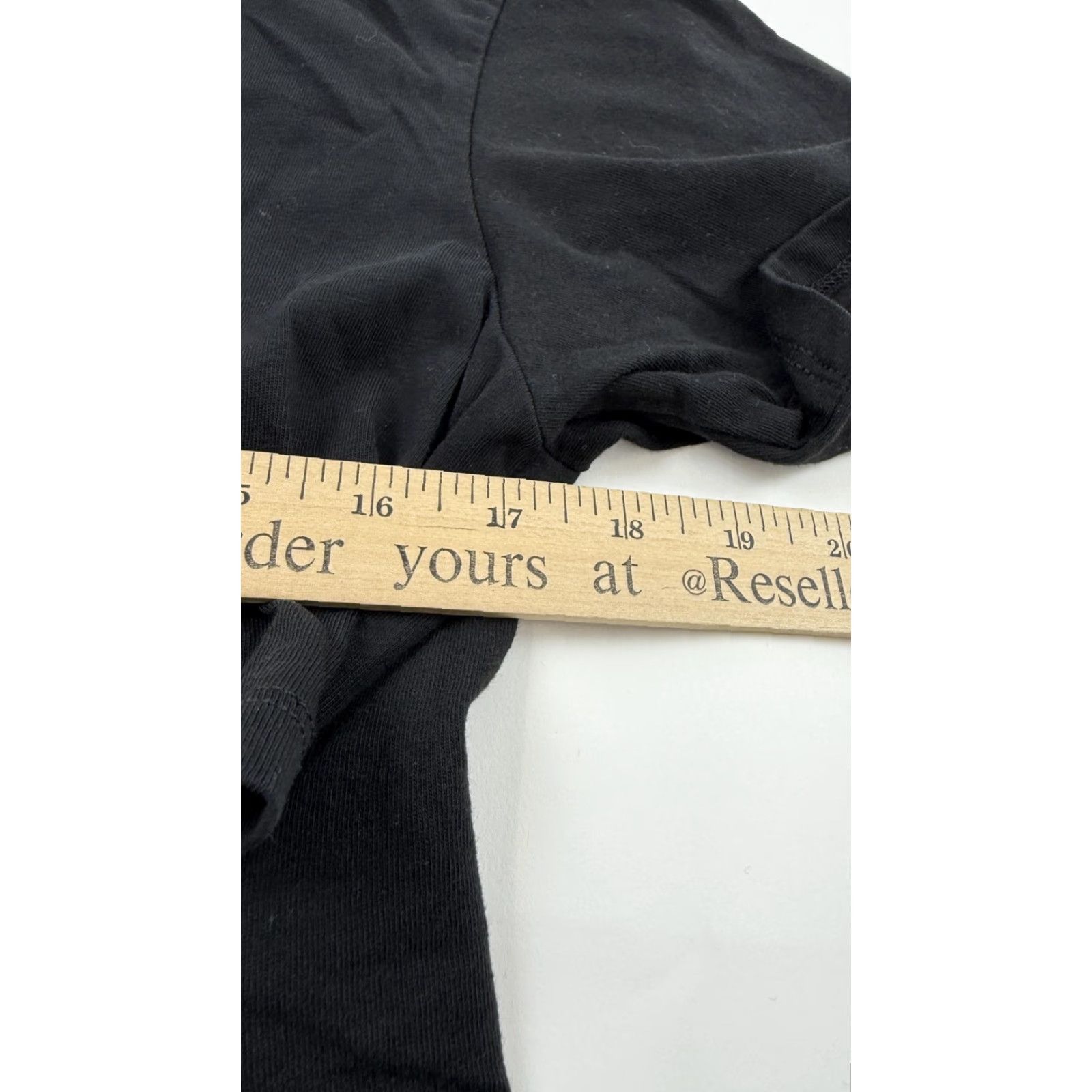H&M H&M Shirt Dress Womens Medium Black Short Sleeve Stretch Casual Basic Tunic Size M / US 6-8 / IT 42-44 - 8 Thumbnail