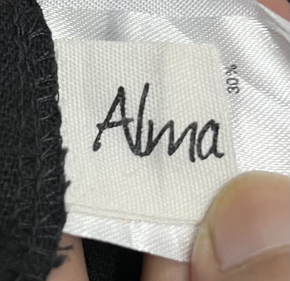 Designer × Vintage Alma Design Black Wide-Leg Linen Blend Overalls – Size S Size US 36 / EU 52 - 12 Thumbnail