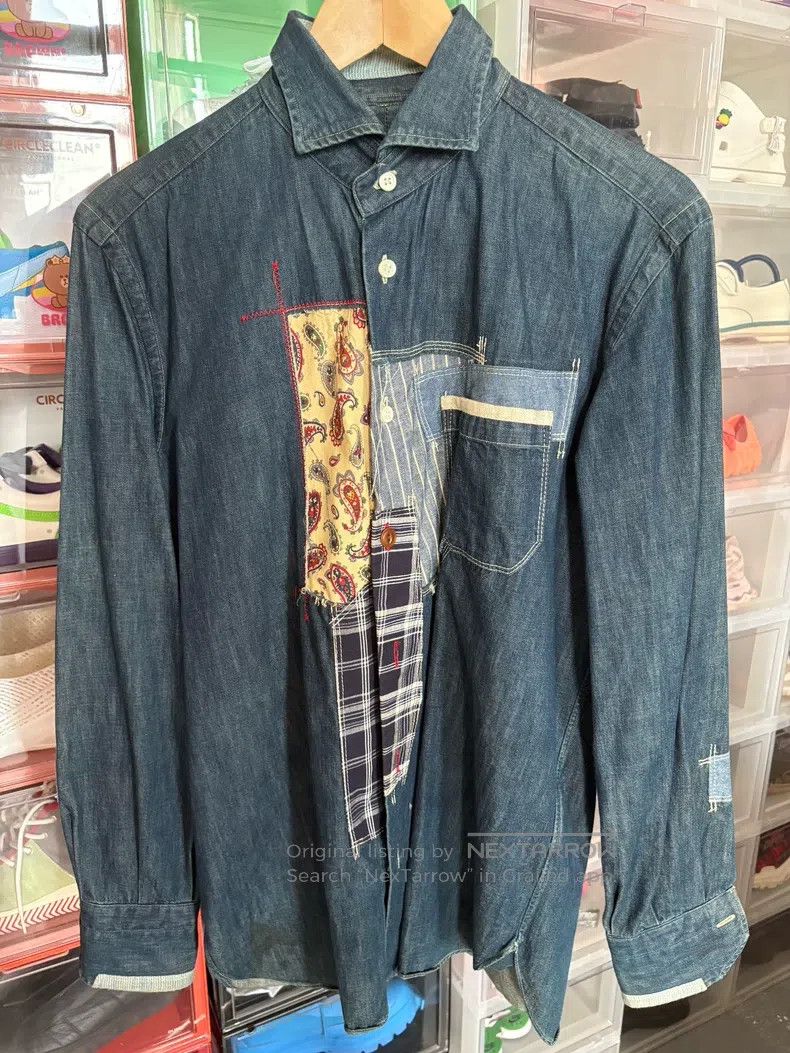 Junya Watanabe Junya Watanabe Patchwork denim shirt Size US S / EU 44-46 / 1 - 2 Thumbnail
