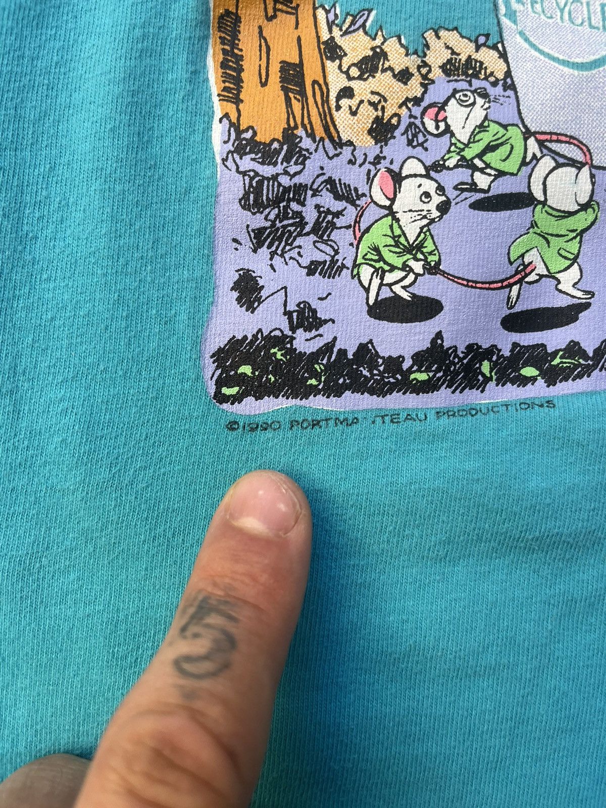 Niche × Vintage Vintage Single Stitch Recycle! Tee Shirt Size US XL / EU 56 / 4 - 3 Thumbnail