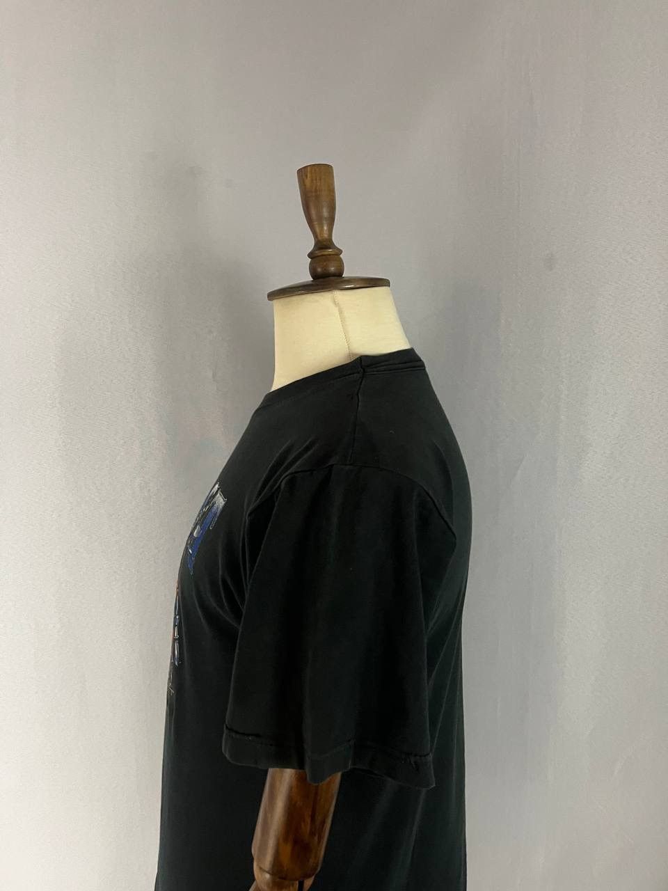 Vintage Vintage Moto Bike Tee Buit To Last 1990s Faded Black Size US L / EU 52-54 / 3 - 6 Thumbnail