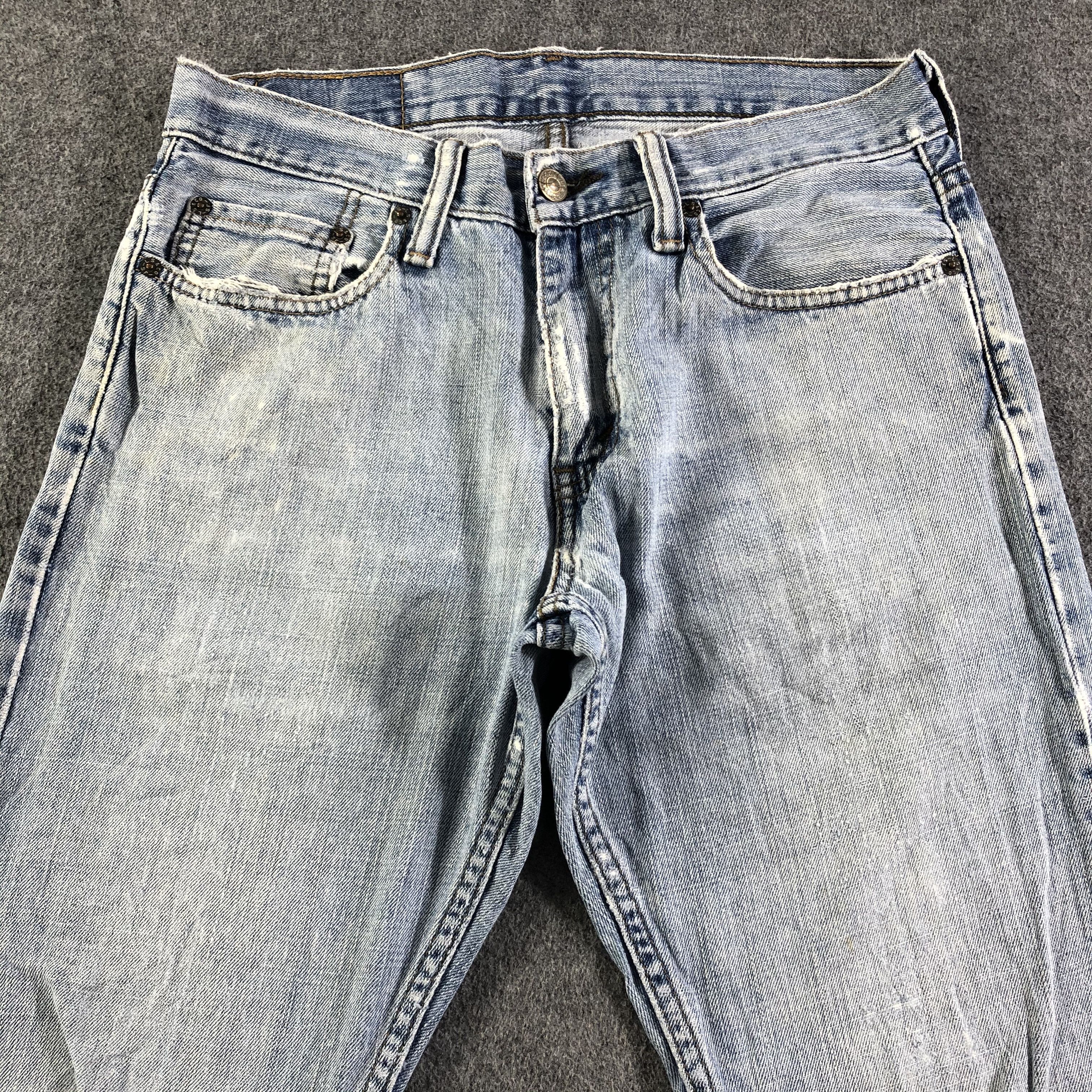 Levi's Vintage Blue Wash Levis 514 Jeans-J3106 Size US 30 / EU 46 - 3 Thumbnail