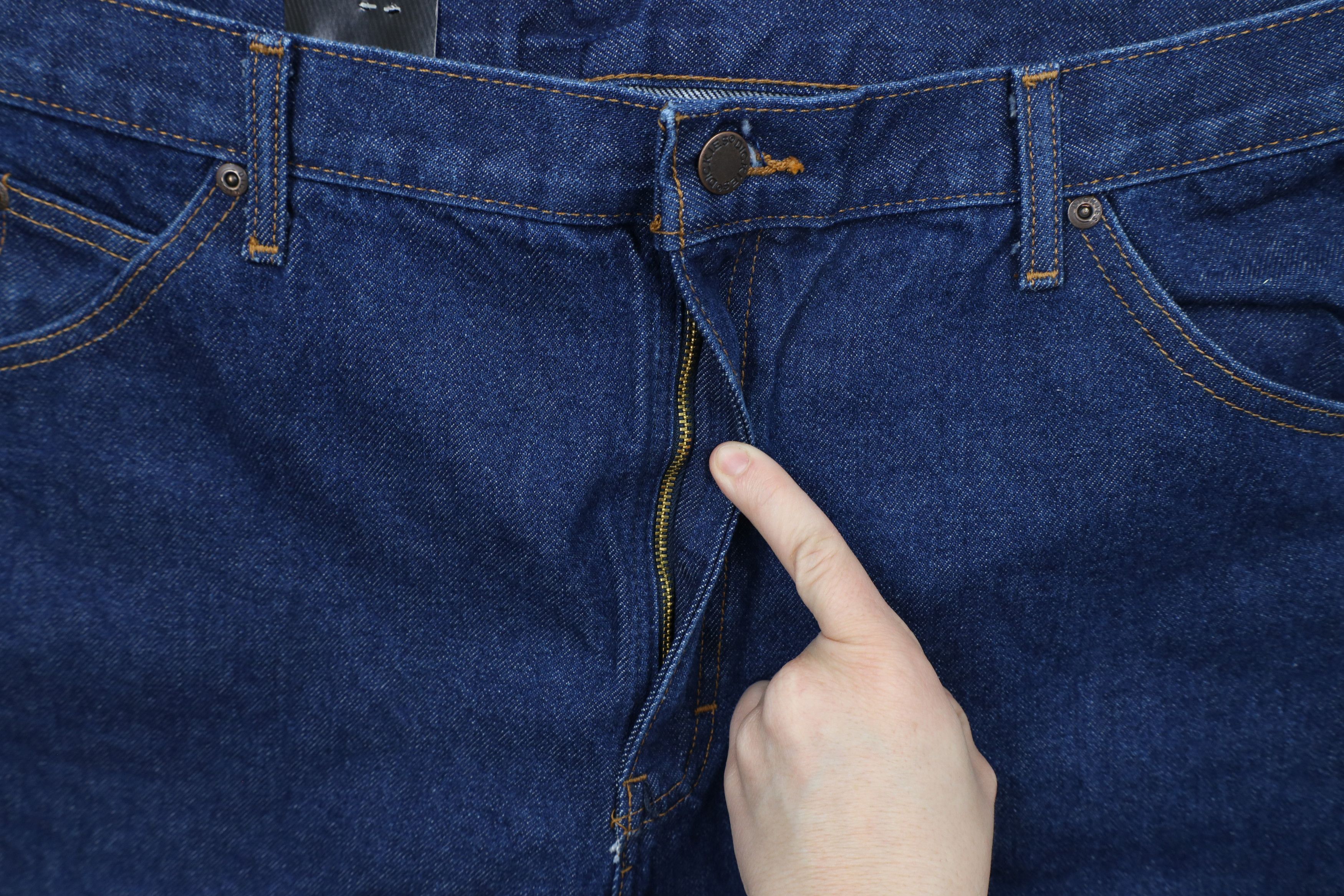 Dickies × Vintage Deadstock Y2K Dickies Out Wide Leg Denim Jeans Blue Cotton Size US 38 / EU 54 - 5 Thumbnail